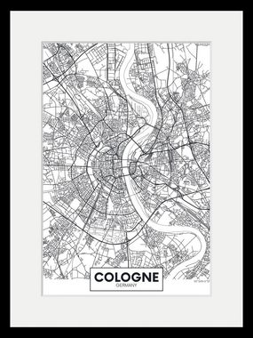 queence Bild Cologne Stadtkarte, Städte (1 St)