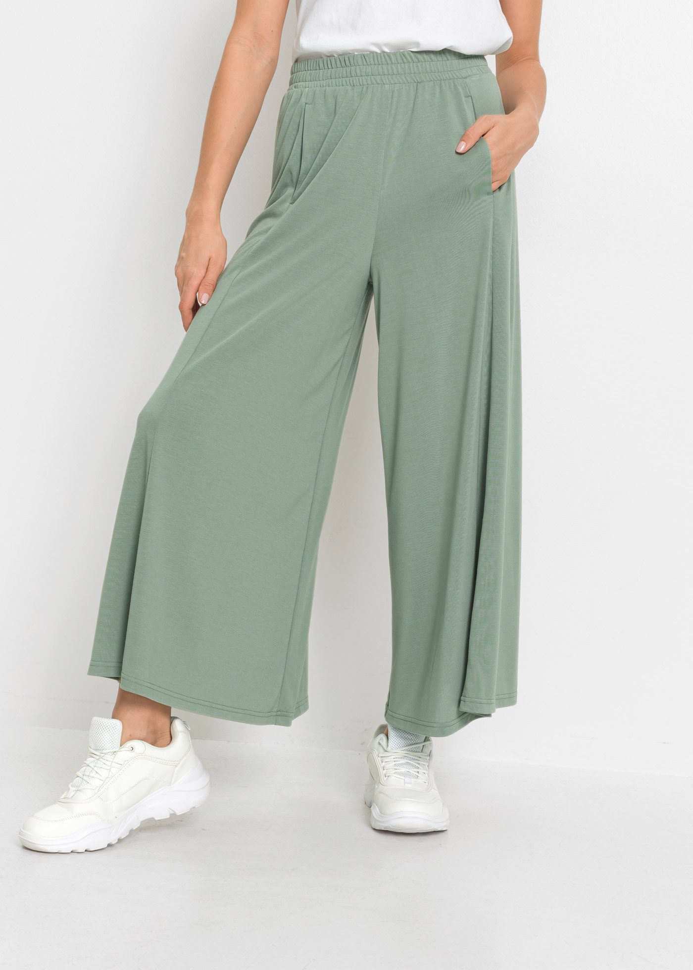 bonprix Culotte Jersey-Culotte mit weitem Bein günstig online kaufen