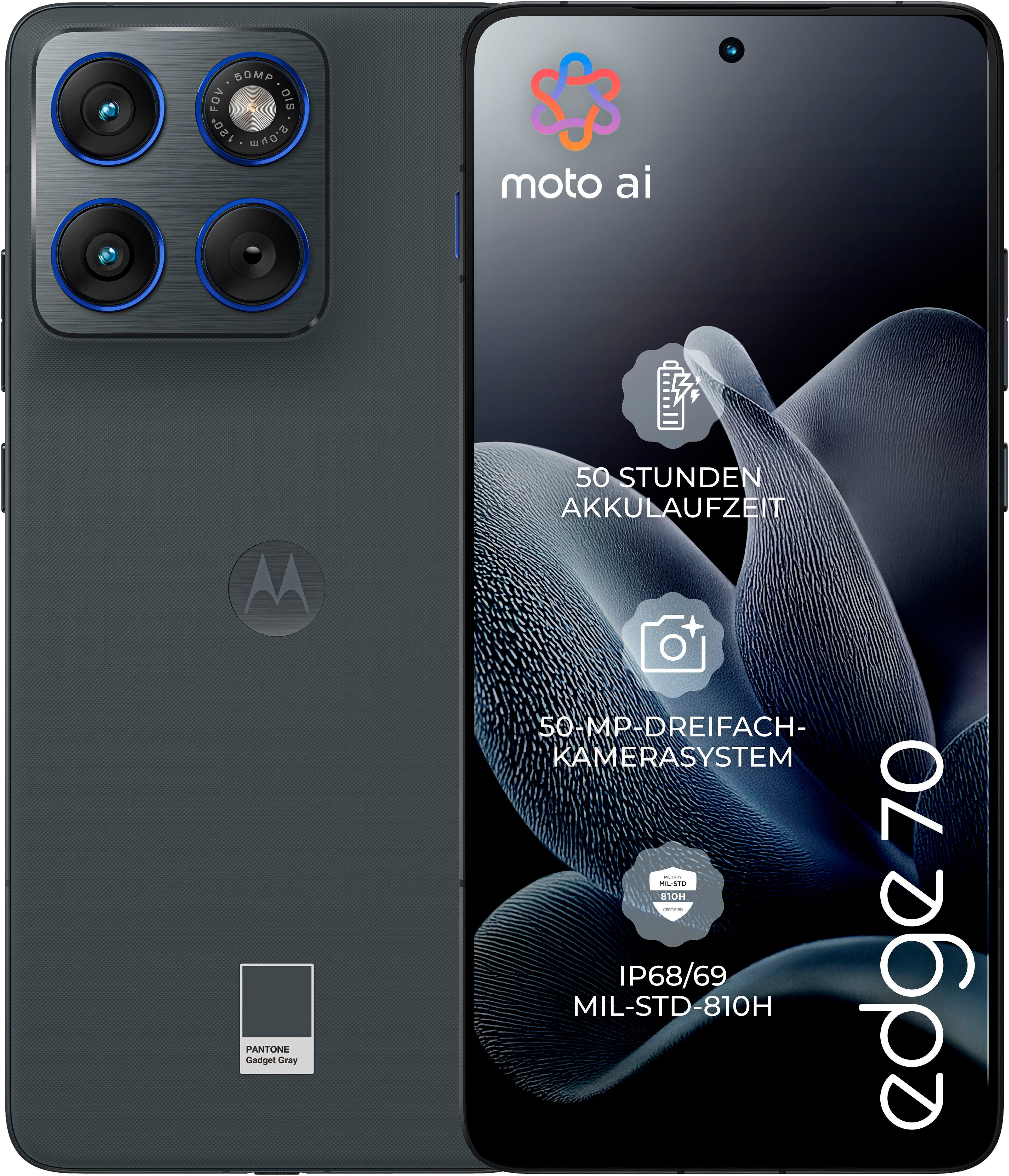 Motorola edge 70 Smartphone (16,94 cm/6,67 Zoll, 512 GB Speicherplatz, 50 MP Kamera)