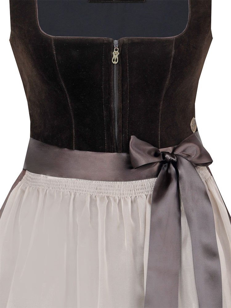 MarJo Dirndl Dirndl Bidingen 75cm Länge lakritz
