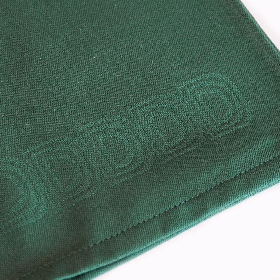 DDDDD Geschirrtuch Logo, 6-tlg), Jacquard-Gewebe grün (Set