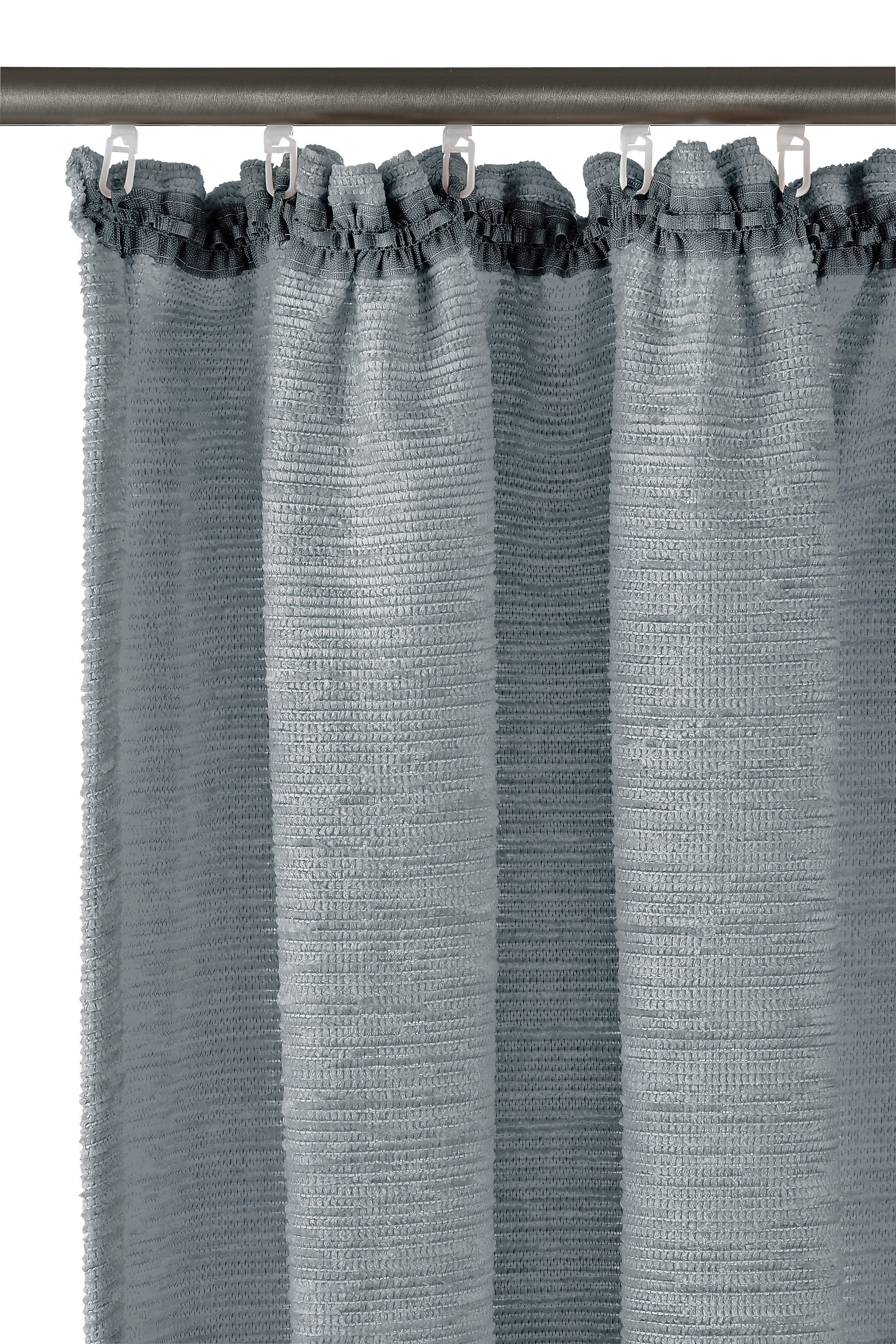 Wirth Vorhang Trondheim B (1 St), Kräuselband, blickdicht, Chenille, nach Maß