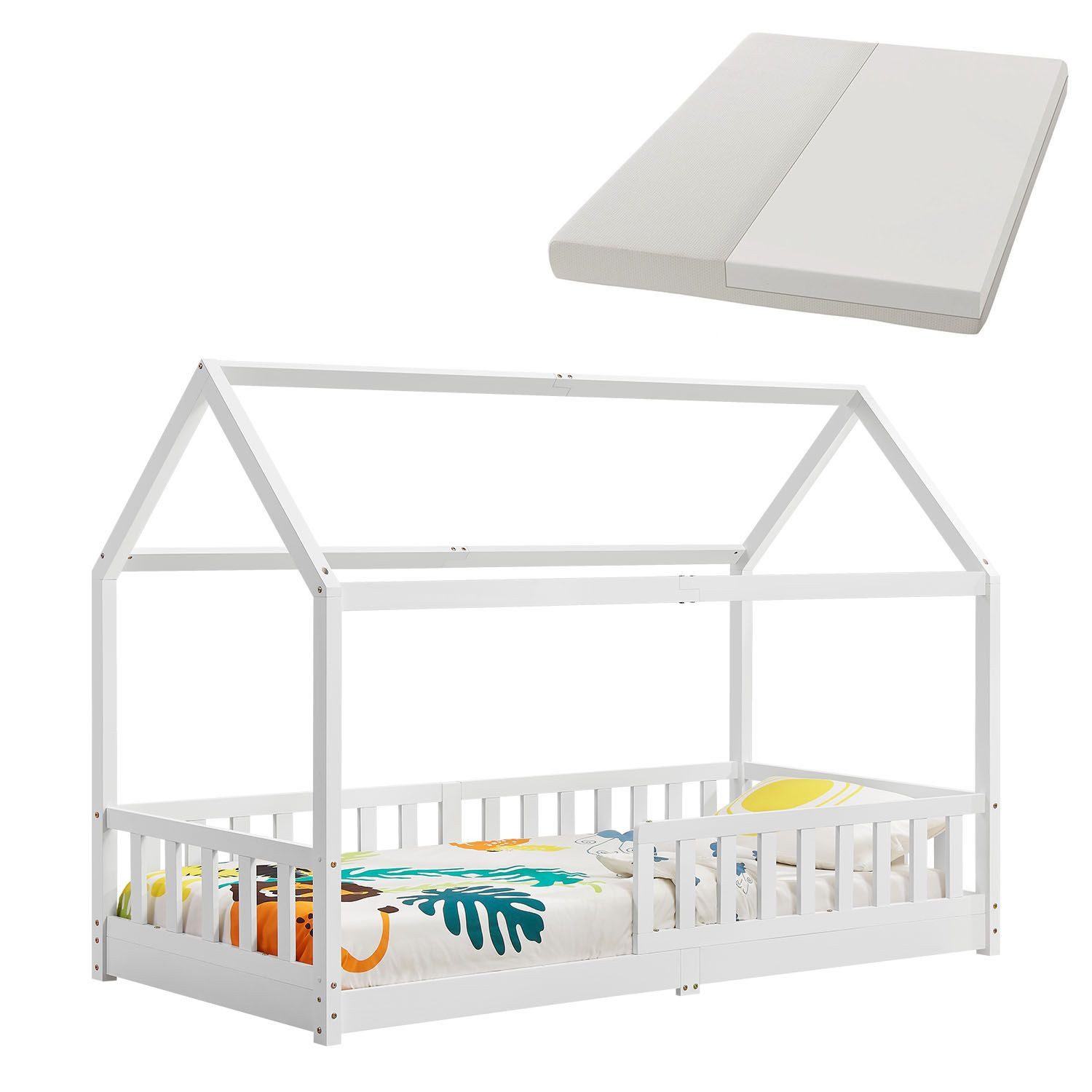 Juskys Kinderbett Marli, 90x200 cm, 3 günstig online kaufen