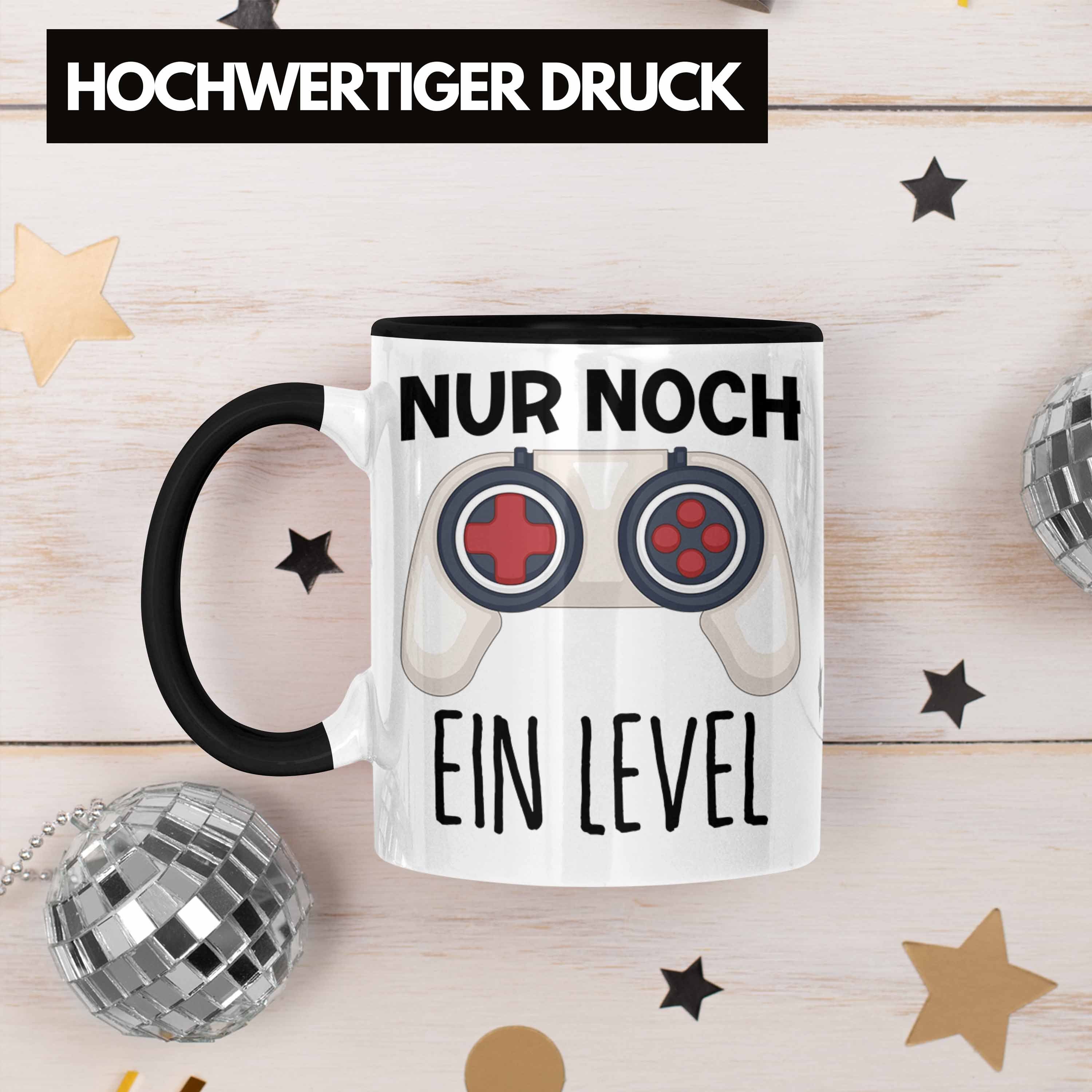 Tasse Trendation - Level Trendation Noch Tasse Spruch Gamer Schwarz Zocker Ein Geschenk für Nur