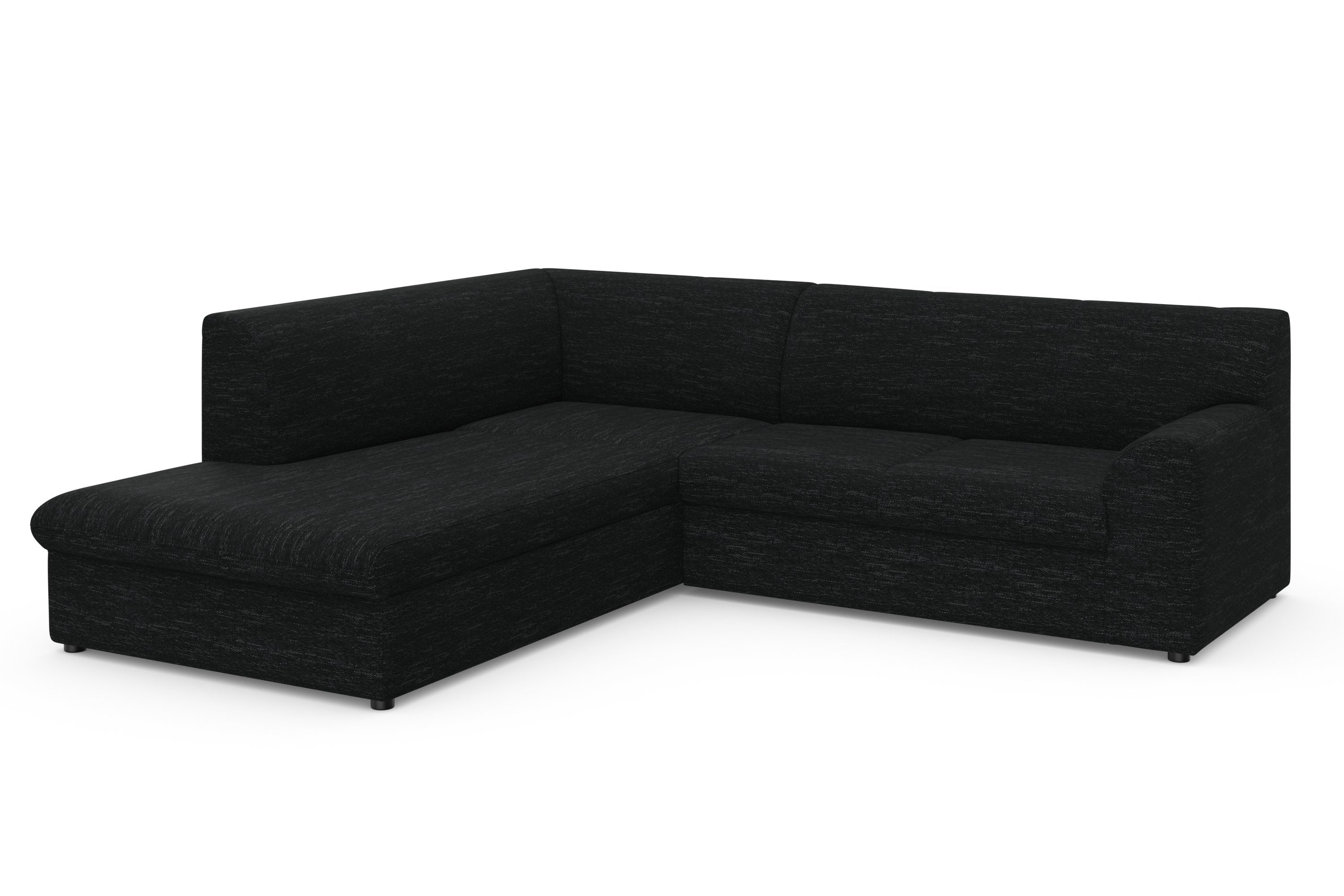 DOMO collection Ecksofa Topper zeitlos elegant, kompakte StellmaßeL-Form, mit Ottomane, wahlweise mit Schlaffunktion