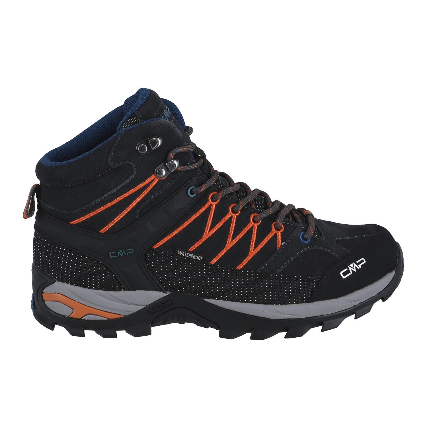 CMP Rigel Mid Trekking WP (Trekking, wasserdicht) dunkelgrau/orange Herren günstig online kaufen