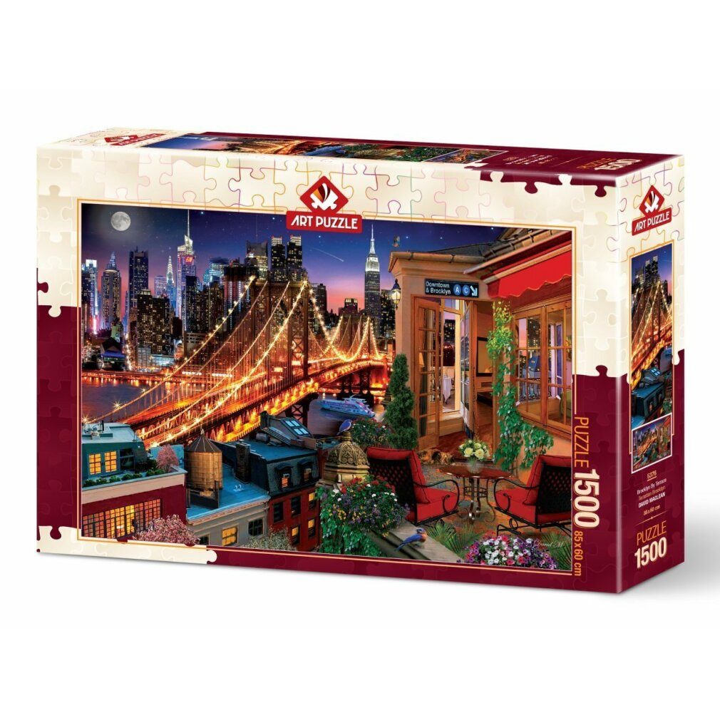 ART PUZZLE Puzzle Puzzle Brooklyn von der Terrasse 1500 Teile, Puzzleteile