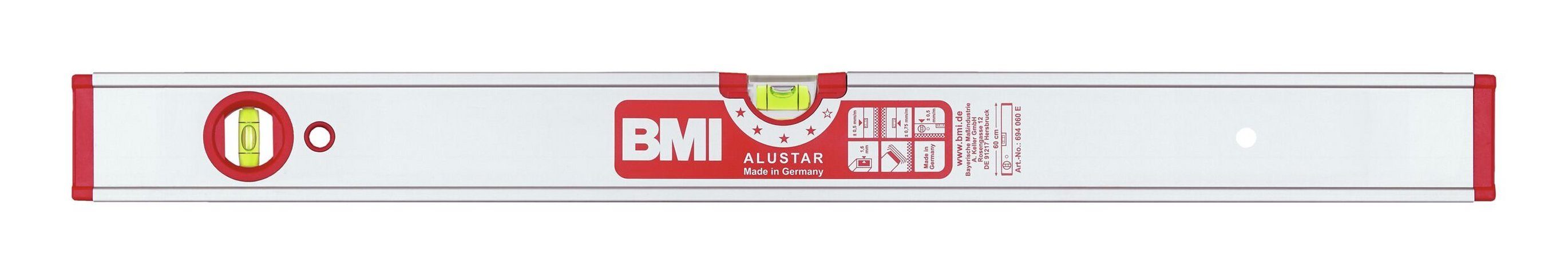 BMI Wasserwaage, LM ALUSTAR 100 cm eloxiert