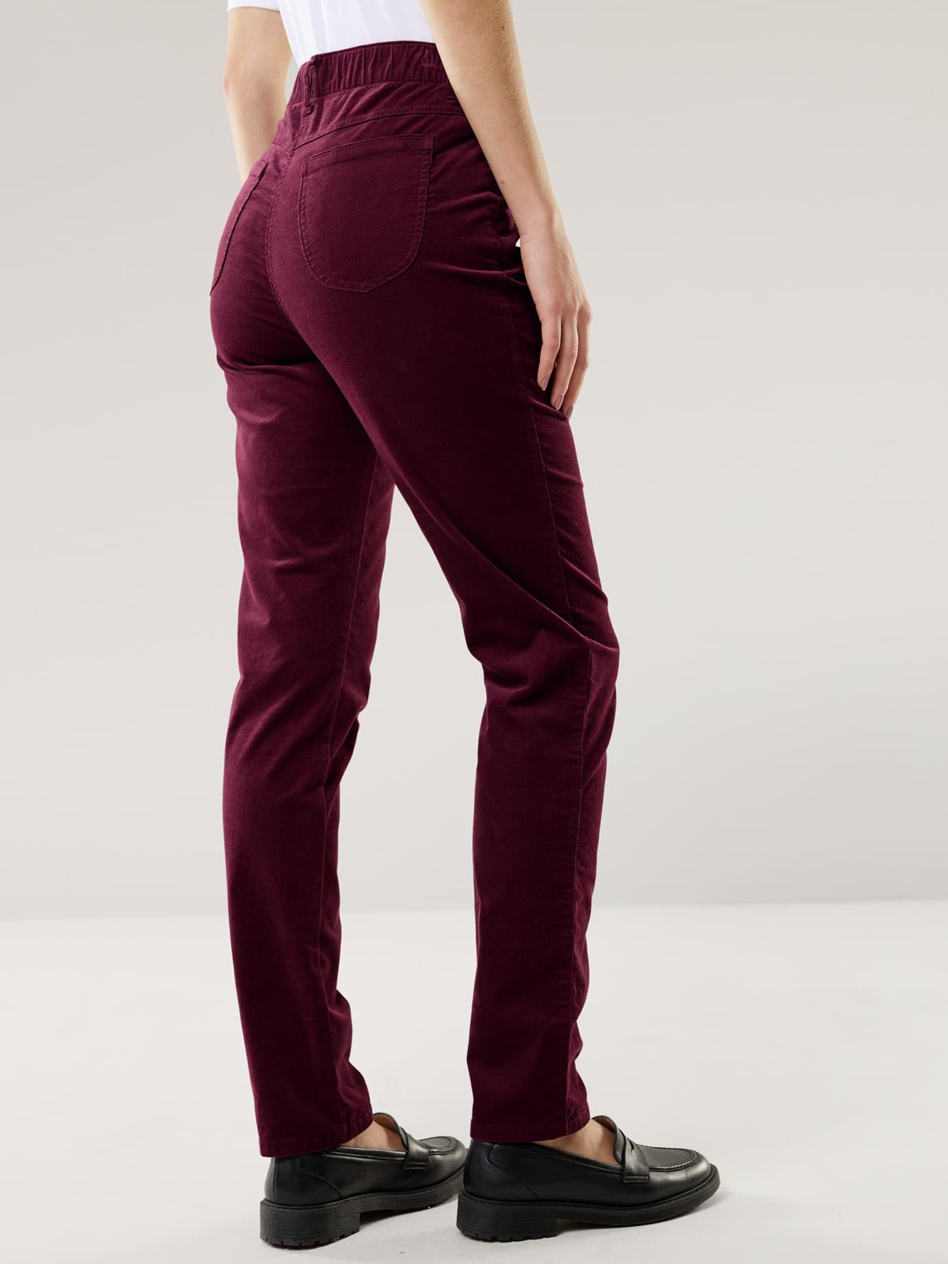 Walbusch Cordhose Damen Five Pocket Cordhose atmungsaktiv, Kurzgröße – Bild 3 von 4