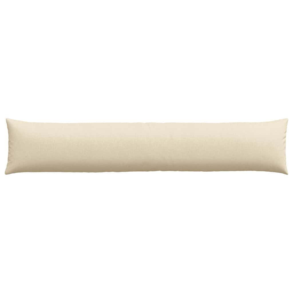 vidaXL Sitzauflage Sofakissen 2 pcs Creme 200 x 40 cm Stoff, (2 St)