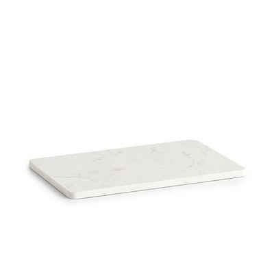 Zeller Present Küchenorganizer-Set »Servierplatte«, eckig, Marmor, weiß, 28 x 18 x 1 cm