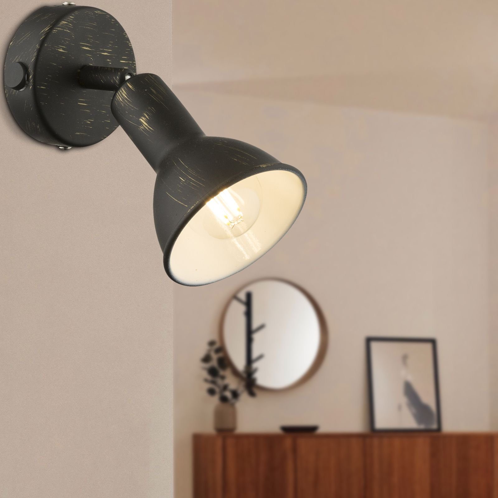 mit Wohnzimmer Wandleuchte Wandlampe Schalter GLOBO Globo Innen Wandleuchte