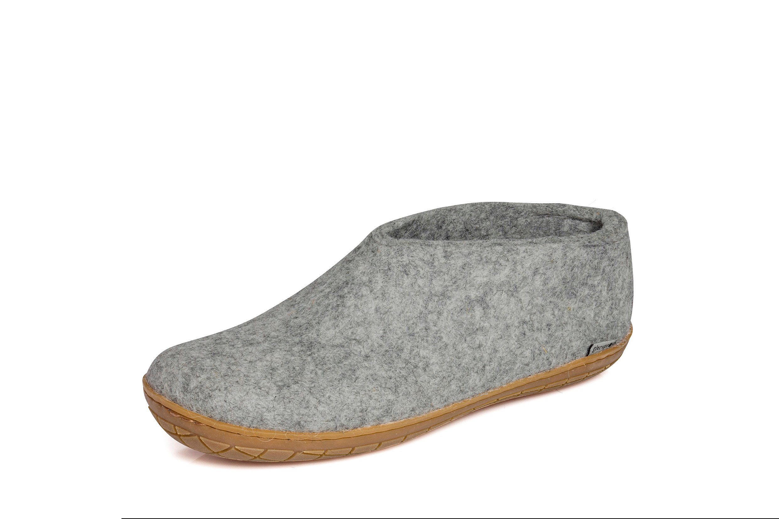 dk glerups Grau Hüttenschuhe (grey)