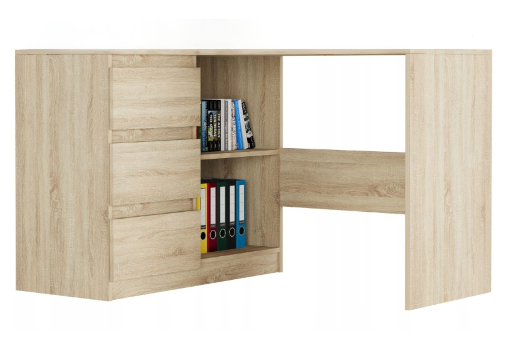 Home Collective Eckschreibtisch mit 3 Schubladen günstig online kaufen