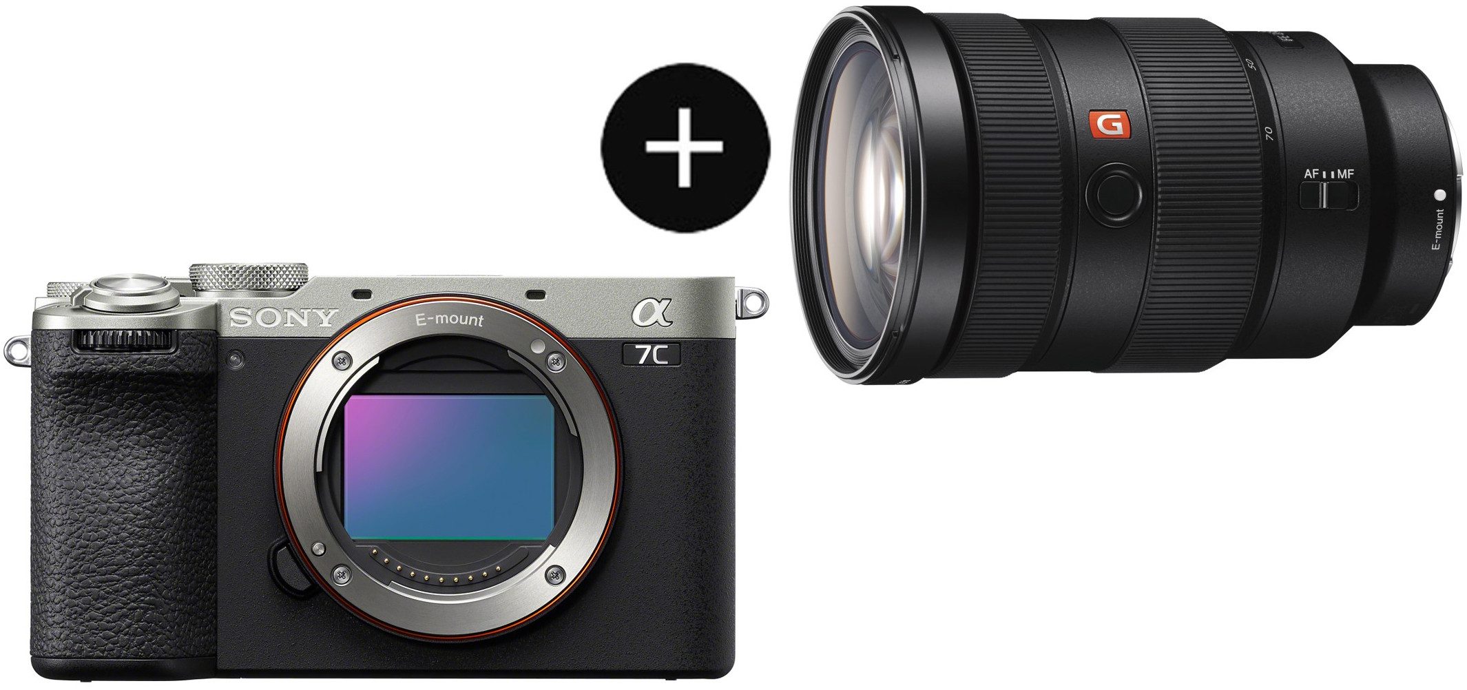Sony Set: SEL2470GM Objektiv + ILCE7CM2S Systemkamera (SEL2470GM, 33 MP, 2x opt. Zoom, Bluetooth, WLAN, KI-Autofokus, 10 B/s Serienaufnahmen, 4K Zeitlupe)