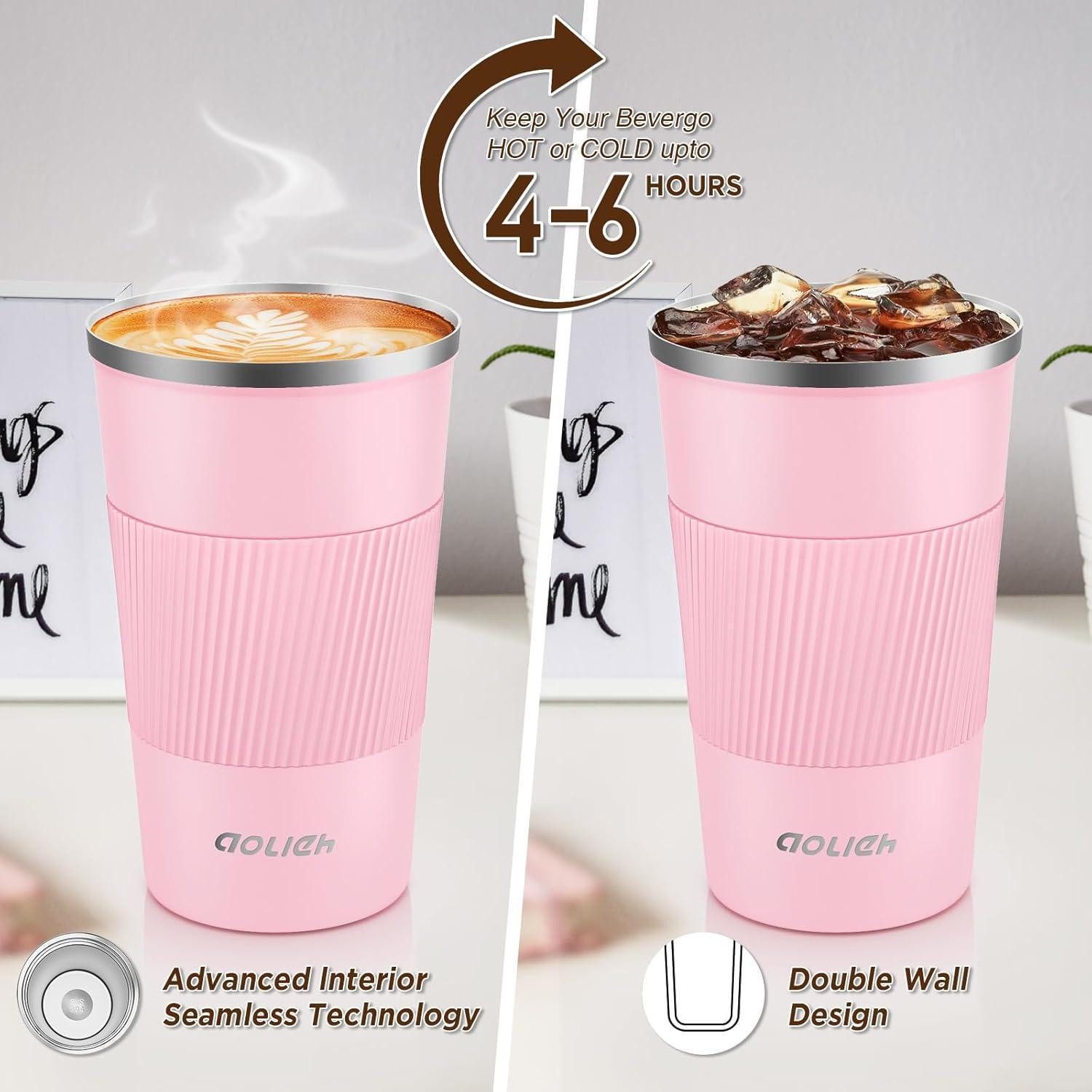 LuxusKollektion Thermobecher Thermobecher Kaffeebecher Auslaufsicher Isolierbecher Edelstahl Travel