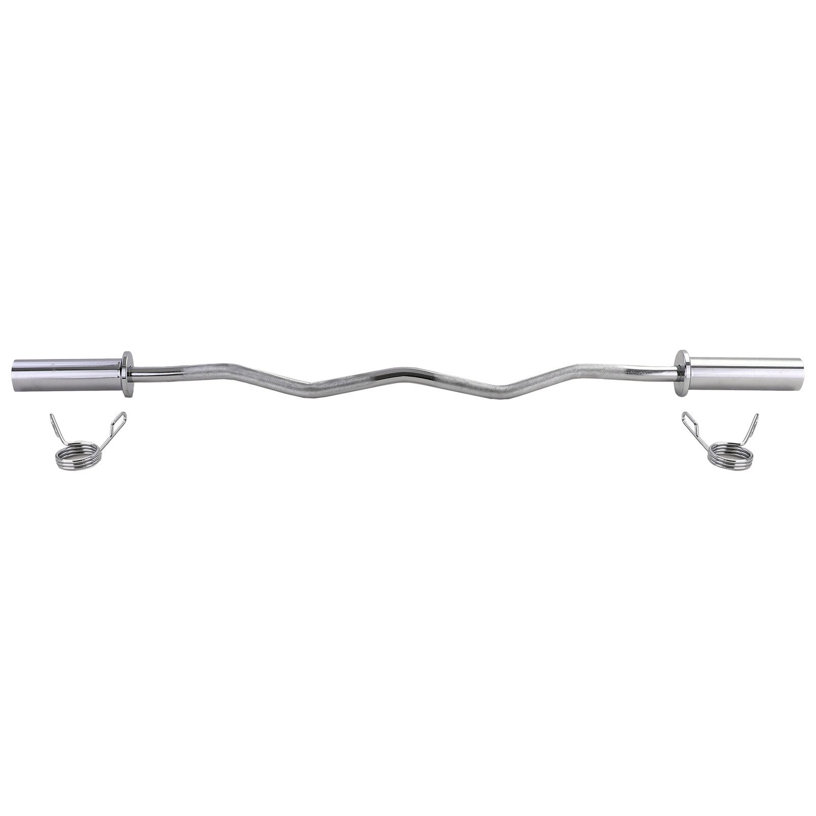 Langhantelstange 120cm Olympia Langhantel SZ Curl Stange 50mm mit Klemmen