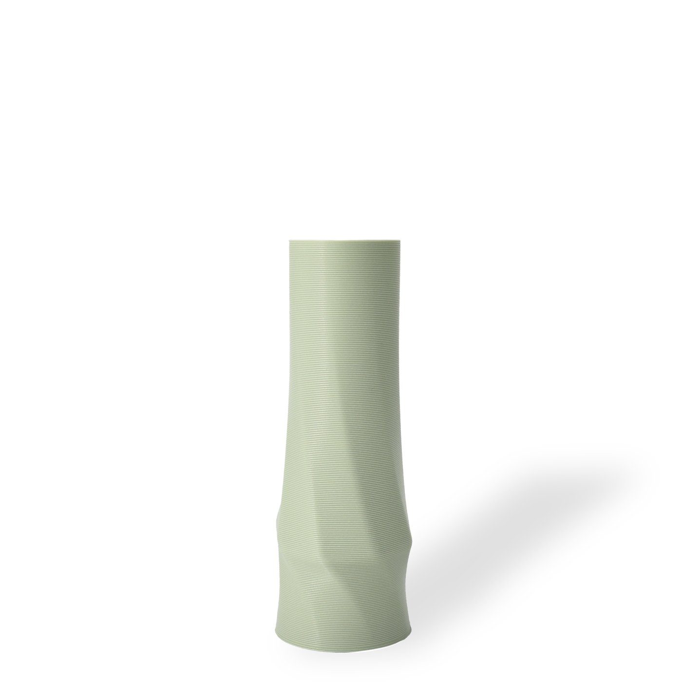 Shapes - Decorations Dekovase the vase - circle (basic), 3D Vasen, viele Farben, 100% 3D-Druck (Einzelmodell, 1 Vase), Wasserdicht; Leichte Struktur innerhalb des Materials (Rillung) Mintgrün