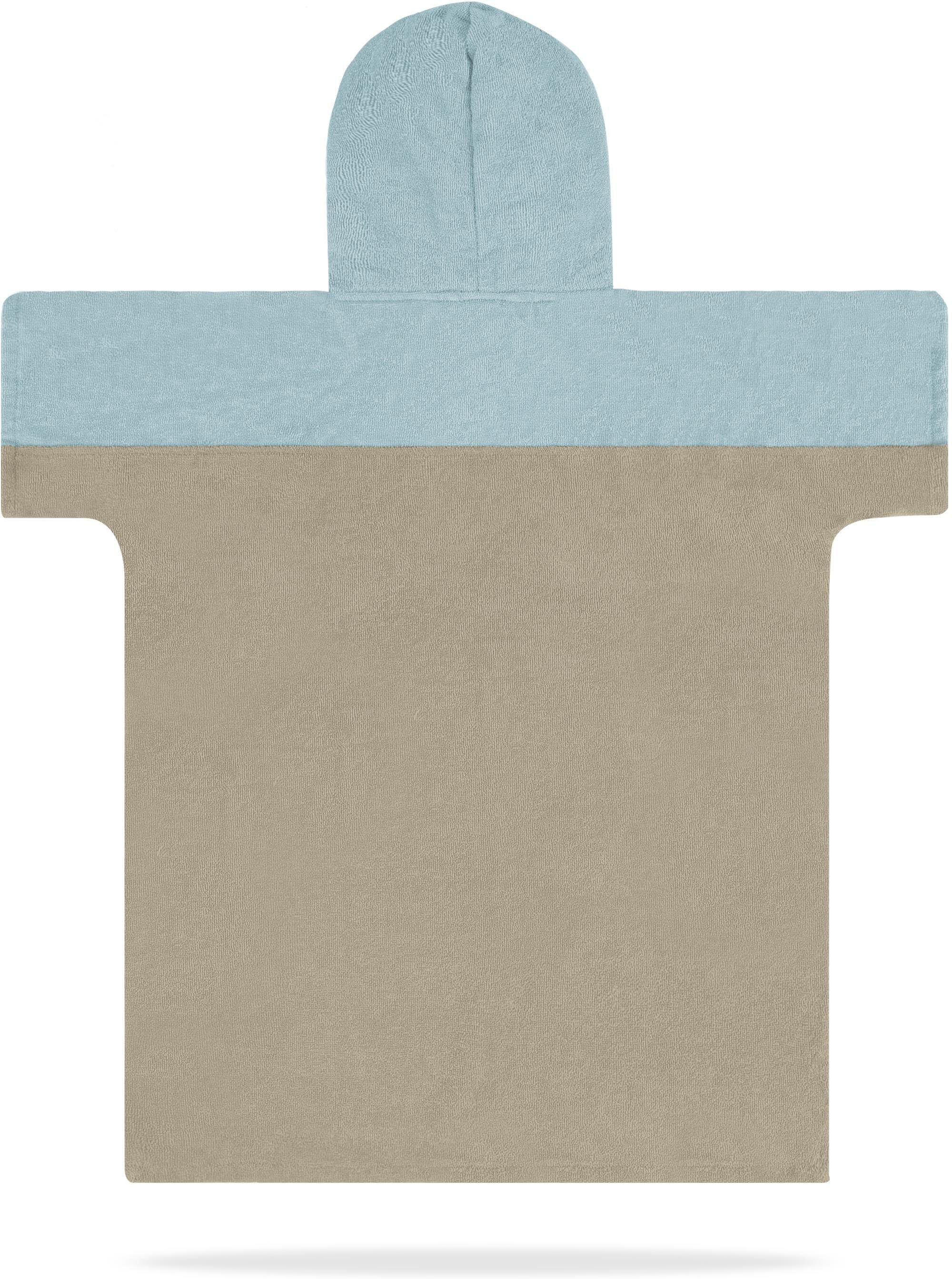 normani Badeponcho Kinder Badeponcho Puwai, Bio-Baumwolle, Kapuze, Schlupf, Badeponcho aus 100 % Bio-Baumwolle