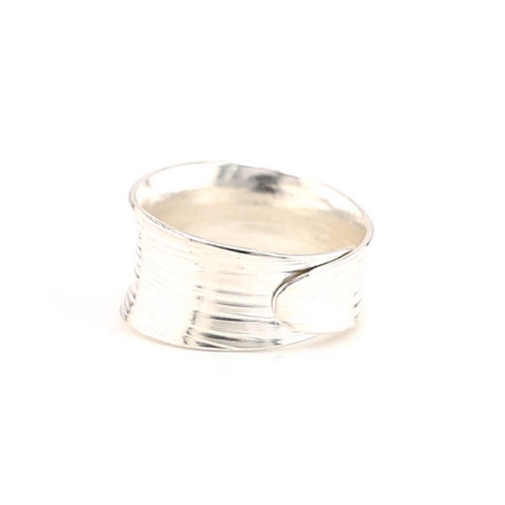 Cavill Silberring Cavill 925 Silberring, breiter Bandring mit strukturierter Optik (1-tlg)