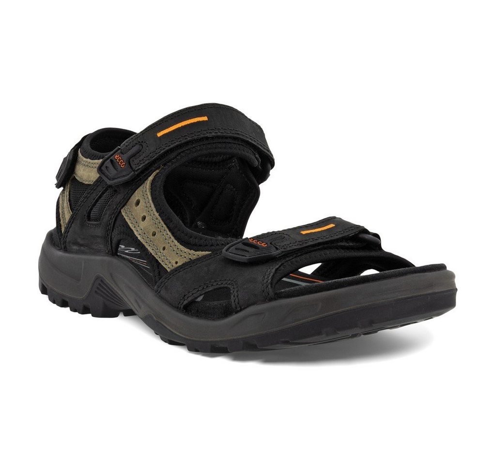 Ecco Yucatan (Offroad) Leder schwarz/grün Herren Sandale