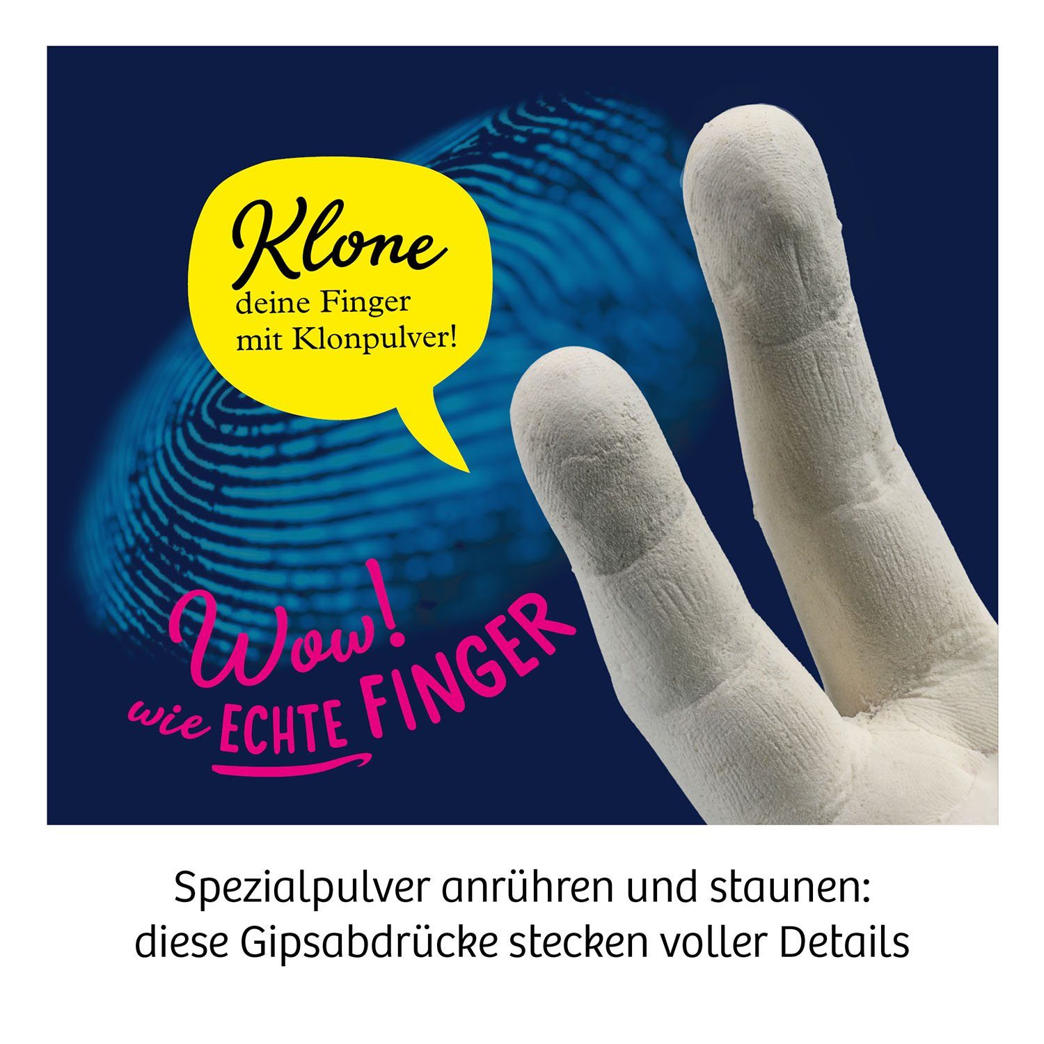 3D als Lernspielzeug Kosmos Science Fun 3D-Fingerabdrücke Skulptur