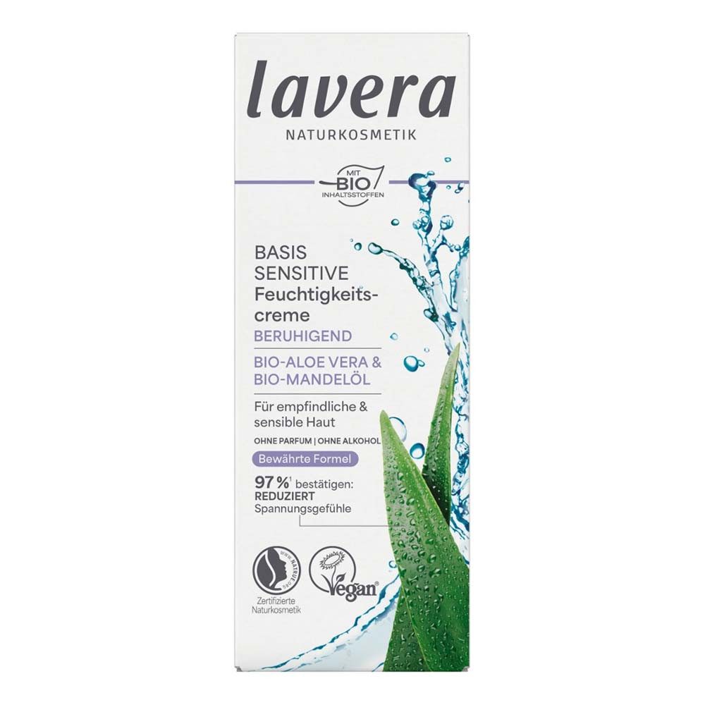 lavera Feuchtigkeitscreme Basis Sensitiv - Beruhigende Feuchtigkeitscreme 50ml