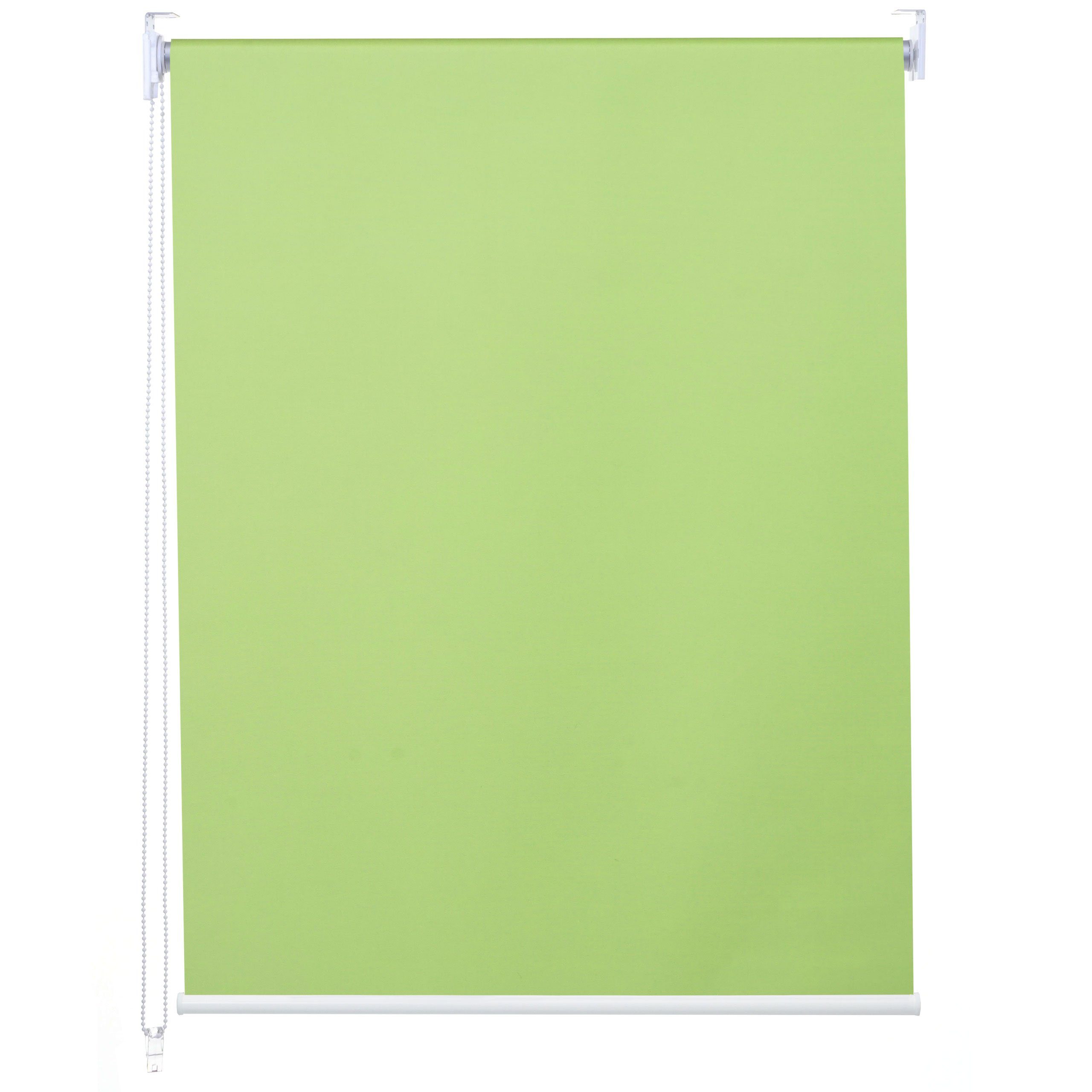 Seitenzugrollo MCW-D52-60x230, MCW, abdunkelnd, verschraubt, Wand- oder Deckenmontage, Bohrmontage, Kettenzug inkl. Kindersicherung, stufenlos, blickdicht, Thermobarriere