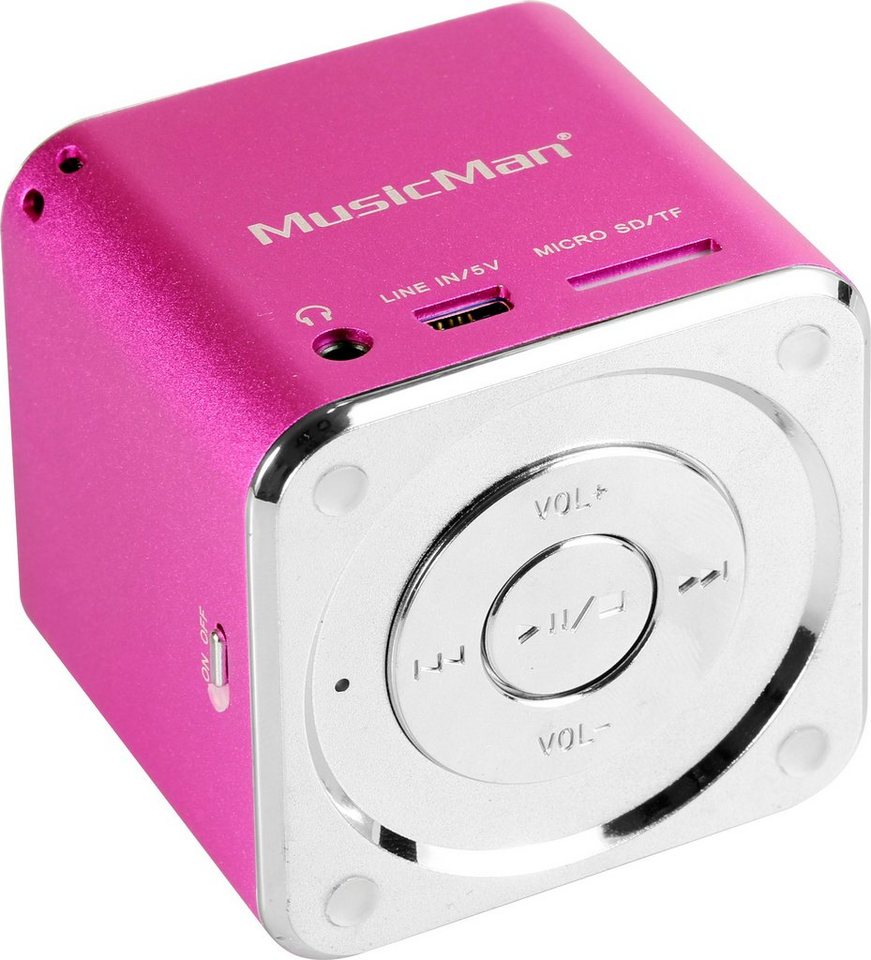Technaxx Mini MusicMan Soundstation Portable-Lautsprecher (3 W), Ideal für  unterwegs, einfachste Installation, hervoragende Klangqualität