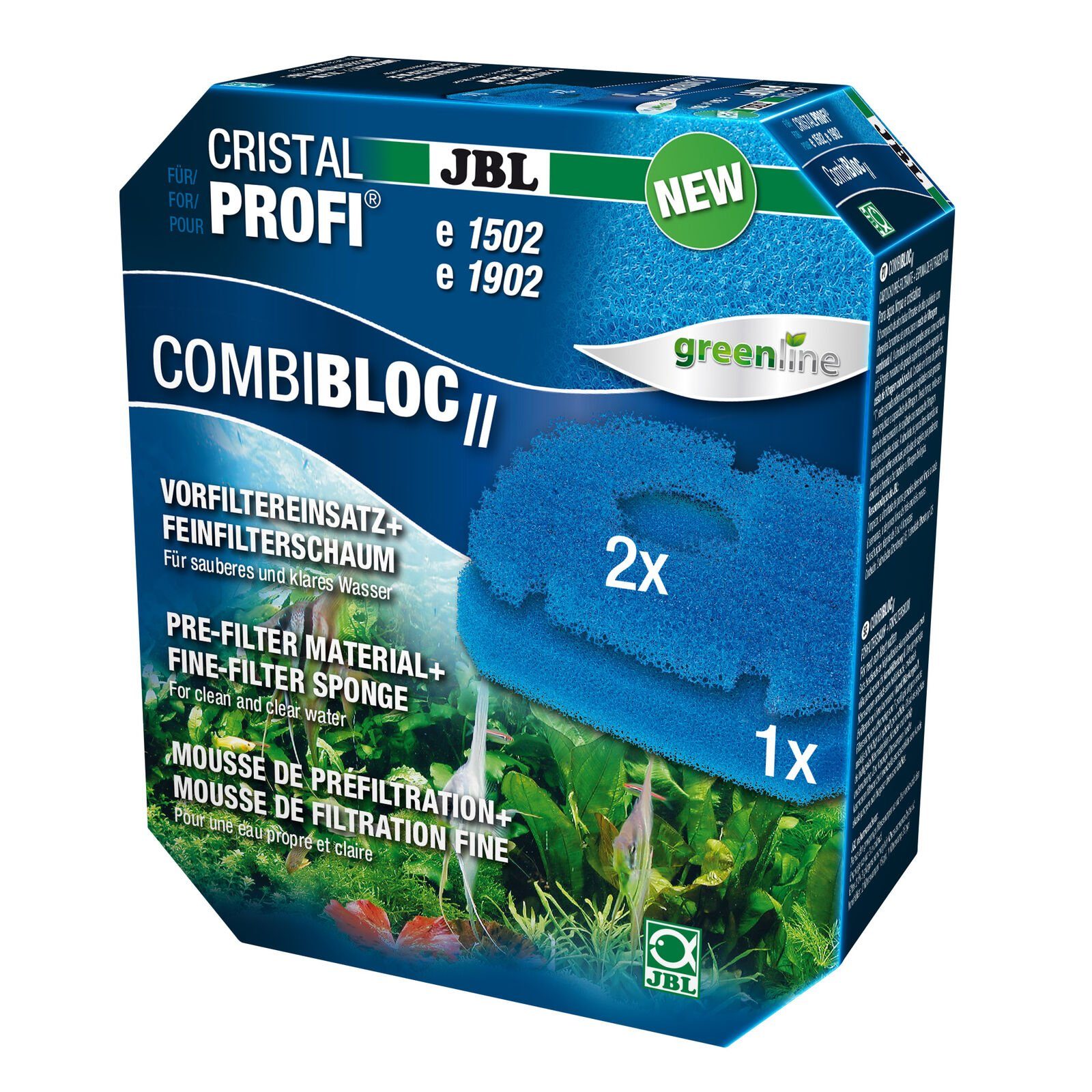 Aquariumfilter JBL CRISTALPROFI COMBIBLOC II Ersatzfilterset f e (402/702/902/1502/19