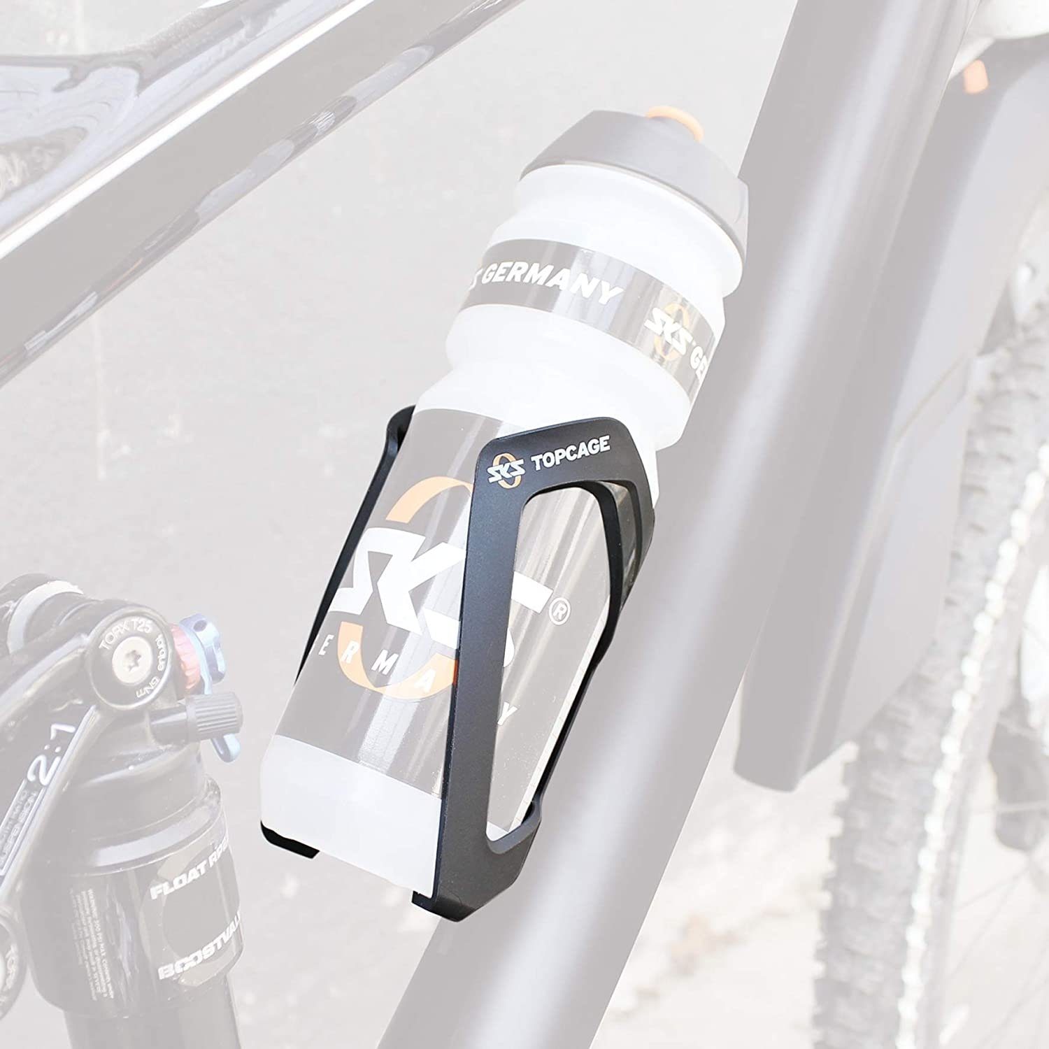 SKS Fahrrad-Flaschenhalter SKS GERMANY TOPCAGE Flaschenhalter für Fahrräder - Rennrad MTB Bike, (Packung)