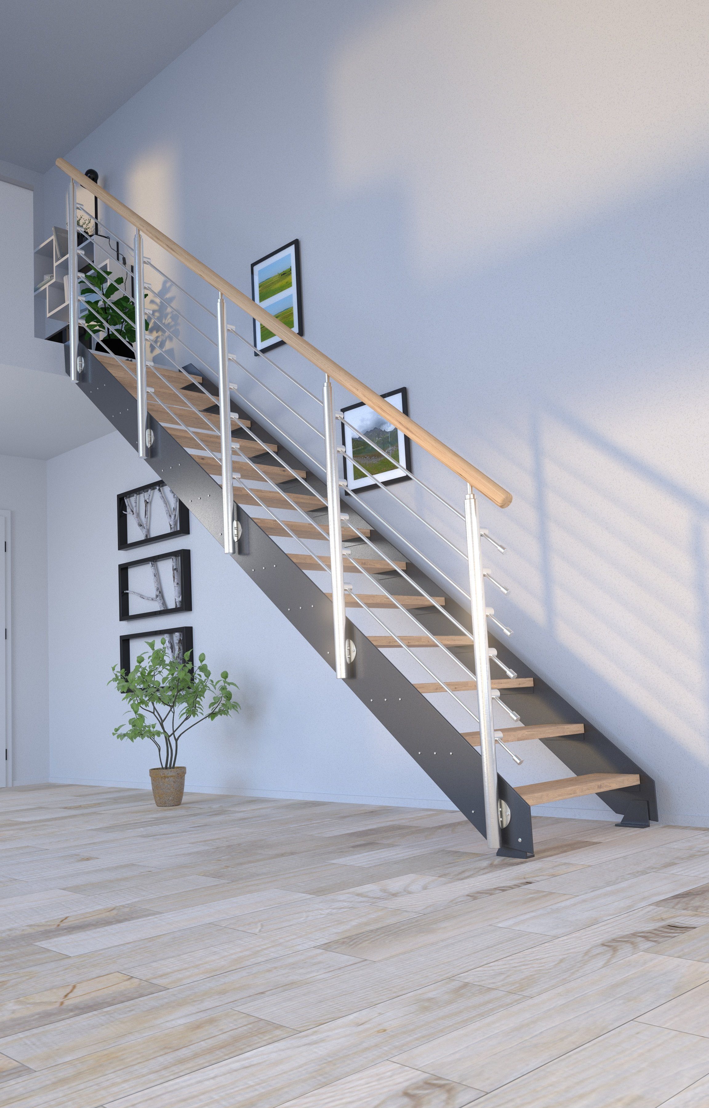 offen, Design, Starwood Stufen Geteilte Kos, Systemtreppe