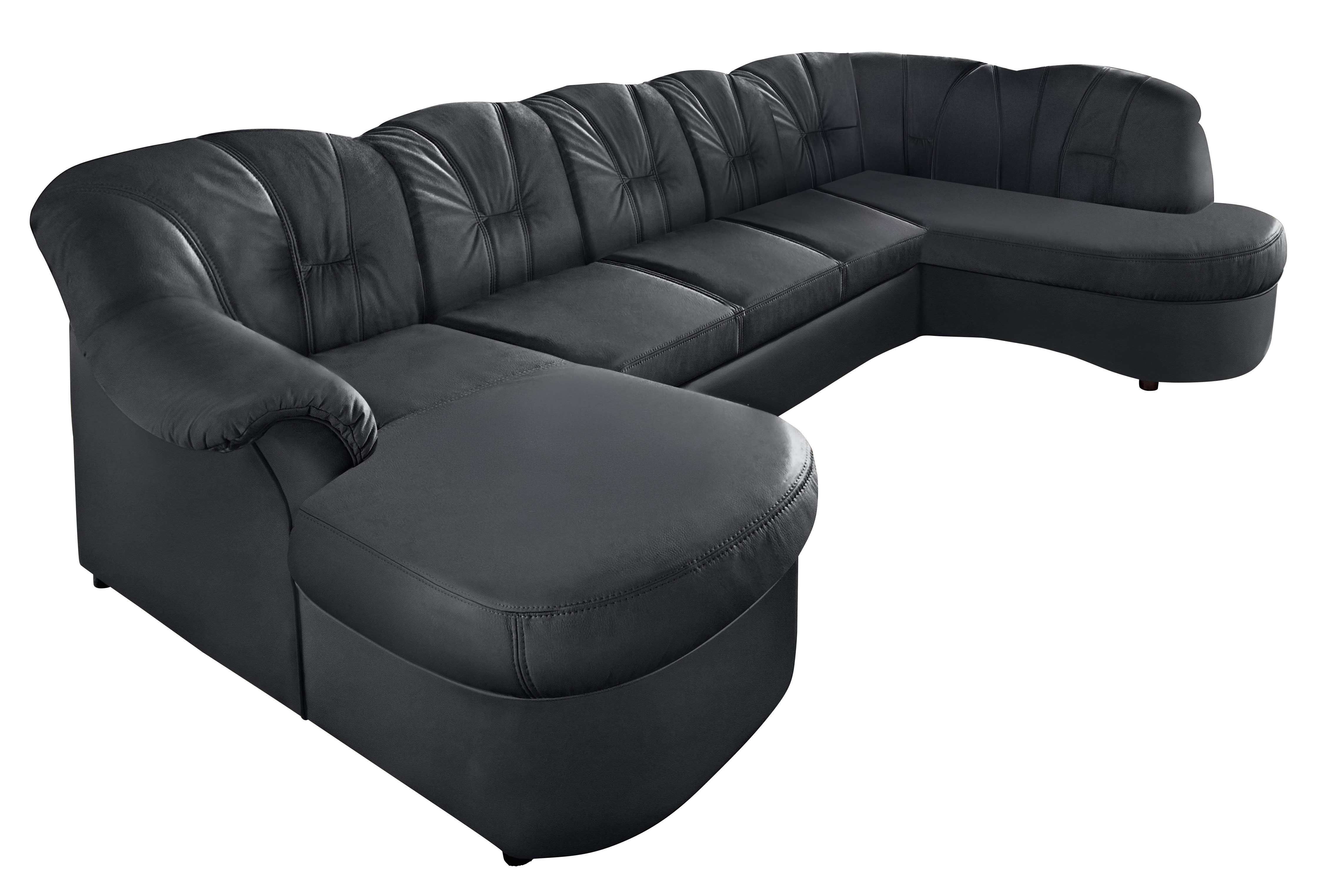 DOMO collection Wohnlandschaft Flores auch in Leder-Bezug, B/T/H: 293/180/86 cm, U-Form, 3 Teile, wahlw. mit Bettfunktion, wahlw. mit Federkern, Unser Dauertiefpreis