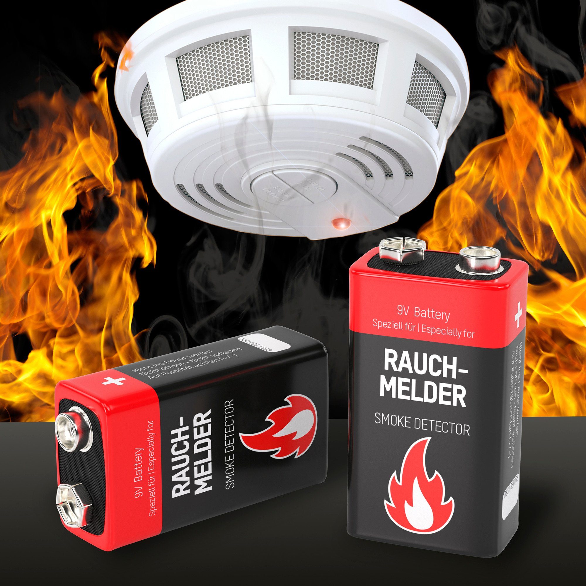 ANSMANN AG Ansmann Batterie für Rauchmelder, (1515-0006) Batterie