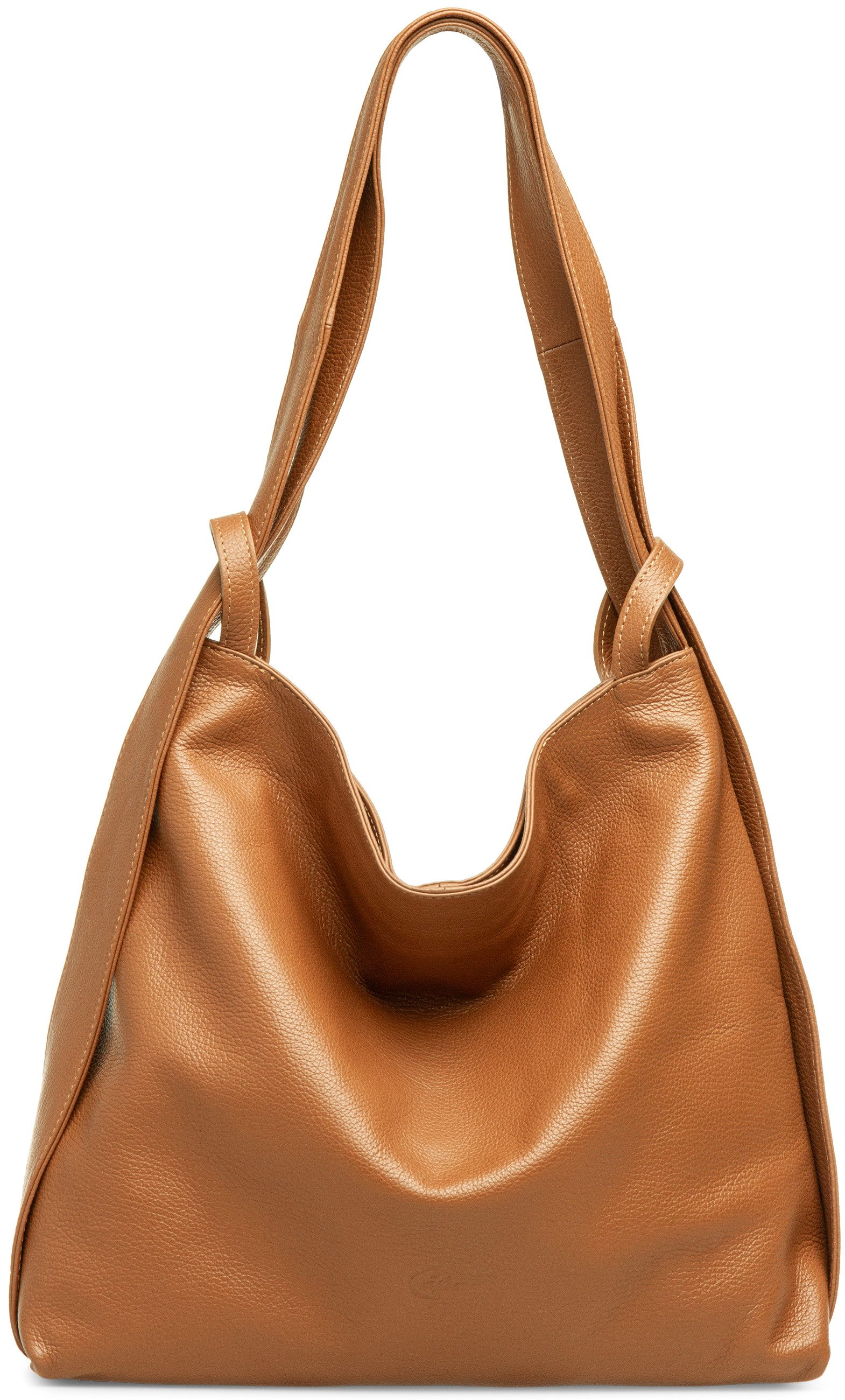 Caspar Schultertasche 2 in 1 XL Leder Damen Rucksack Tasche - PREMIUM LINE günstig online kaufen