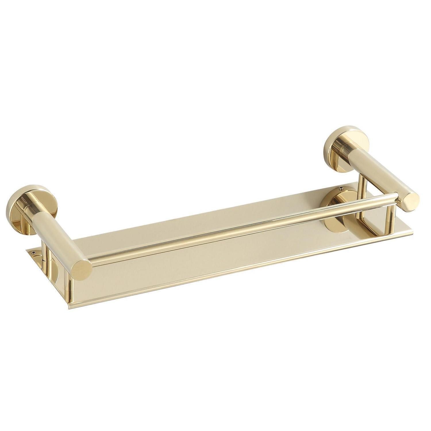 LuxusKollektion Duschablage Badregal Wand Gold 40cm Rostfrei Reling, 1-tlg.