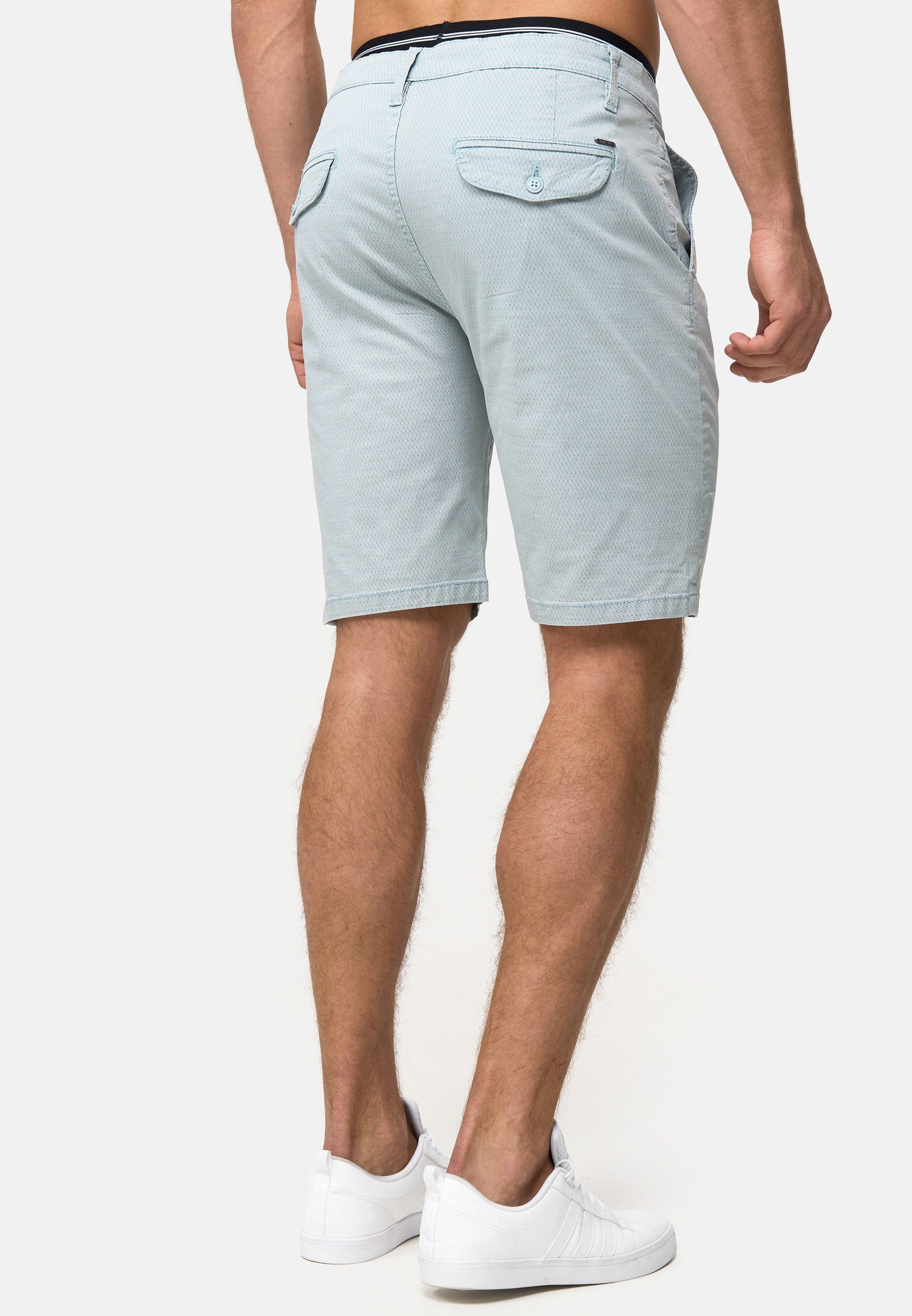 Indicode Chinoshorts Herren Luis Chino Shorts Herrenshorts aus elastischer Baumwoll-Qualität
