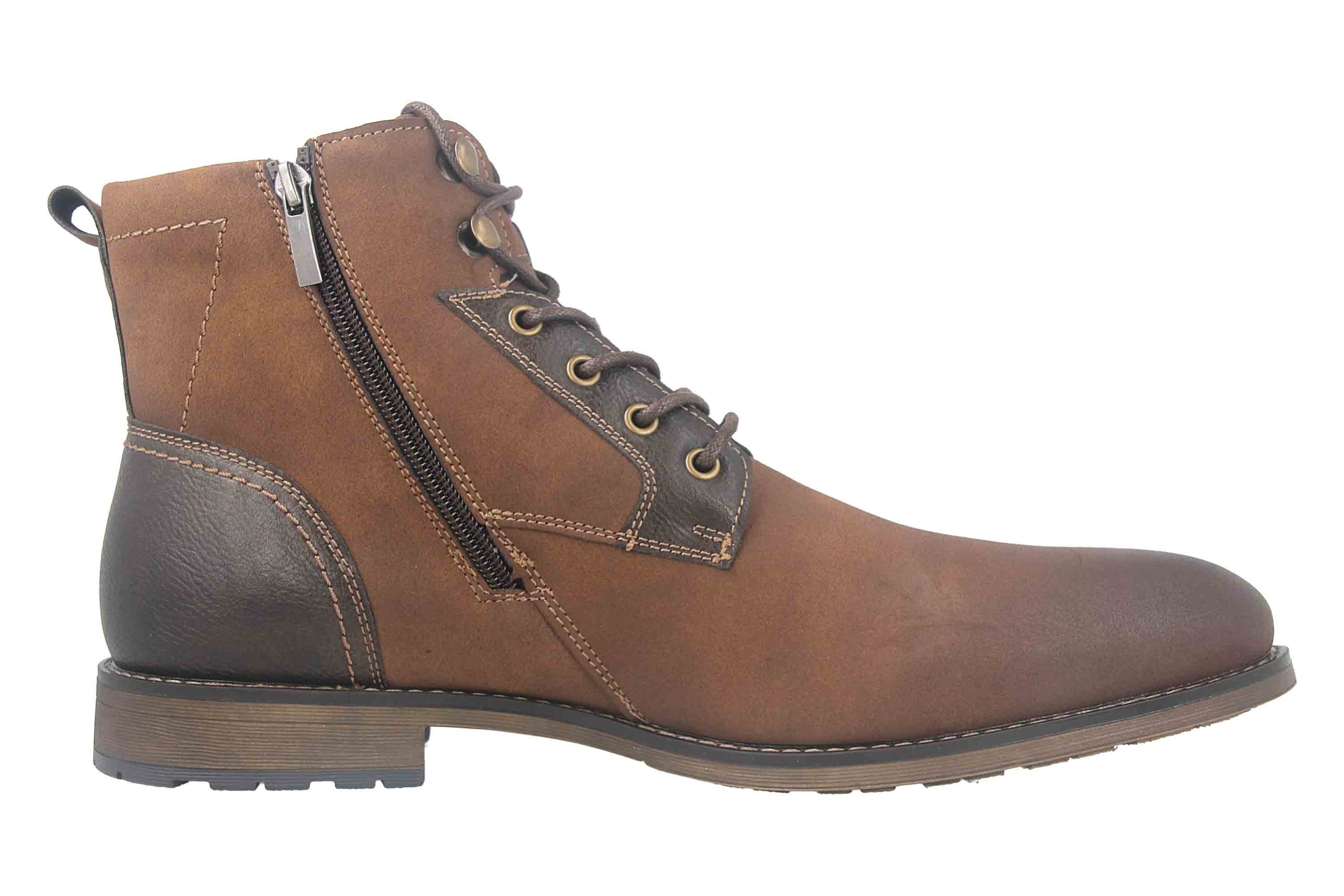 Mavins 3HH0180203 3500 D.Brown PU Nubuck Schnürboots