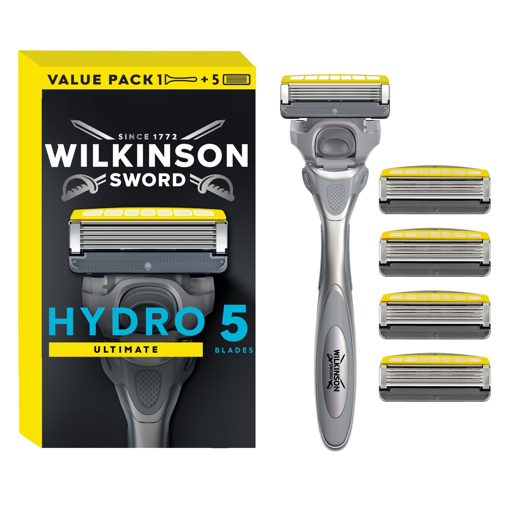 Wilkinson Nassrasierer Wilkinson Sword Hydro 5 Ultimate Rasierer + 5 Ersatzklingen