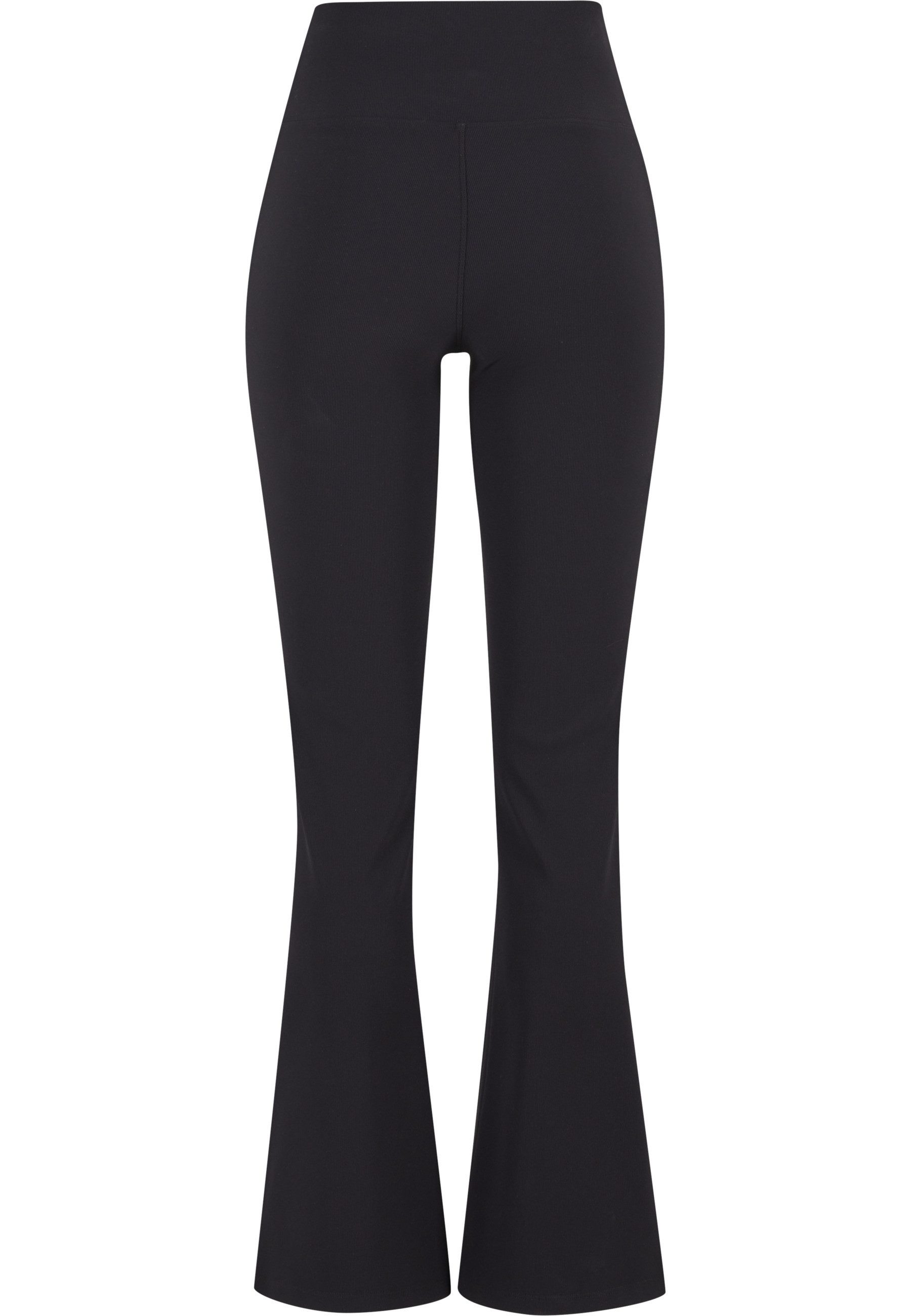 URBAN CLASSICS Leggings Urban Classics Ladies Flared Leggings Rib (1-tlg)