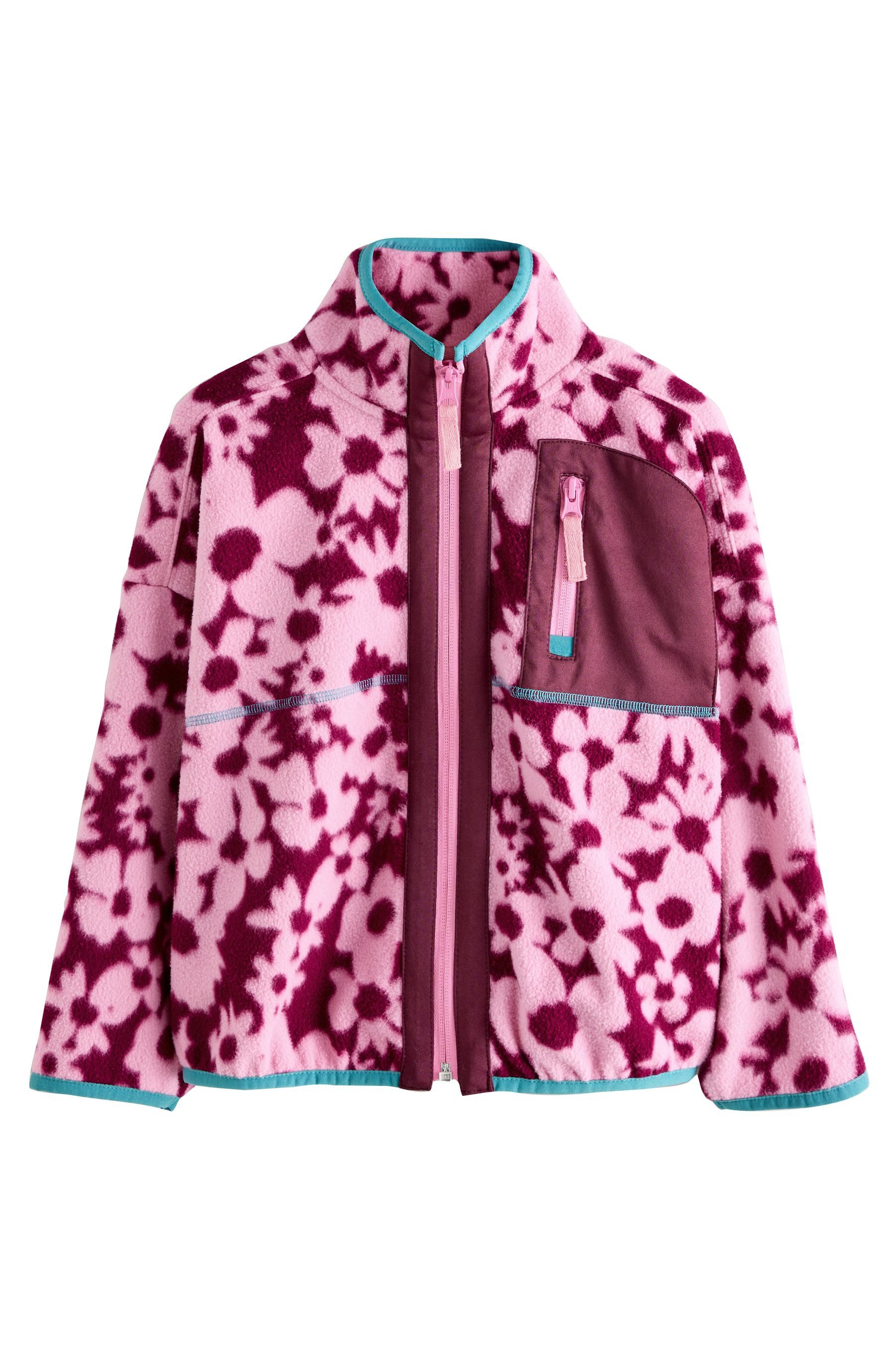 Next Fleecejacke Fleece-Jacke mit Print und günstig online kaufen