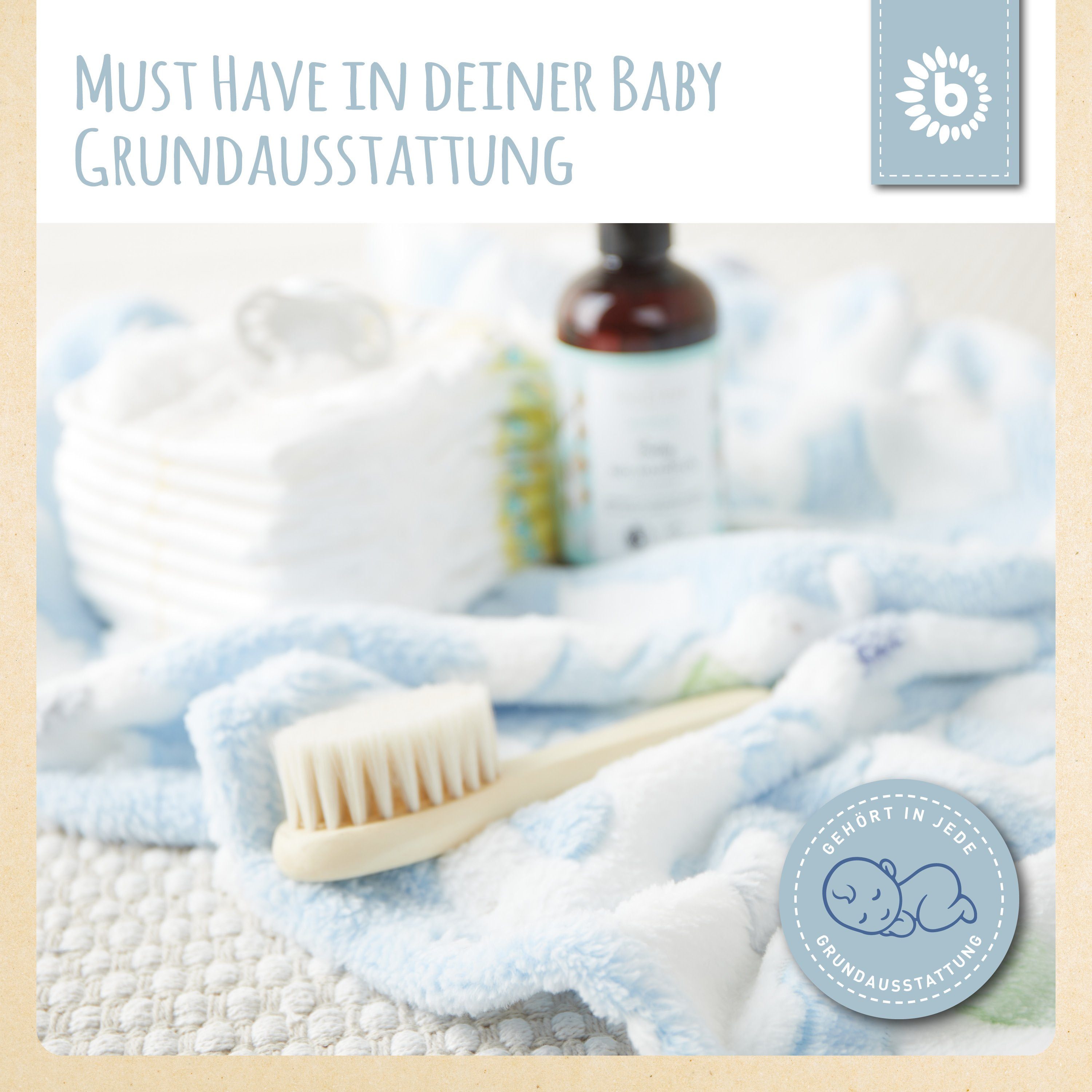 Krabbeldecke Bieco Babydecke Jungen Blau Elefanten Kuscheldecke Baby Blanket Decke, BIECO – Bild 4 von 5