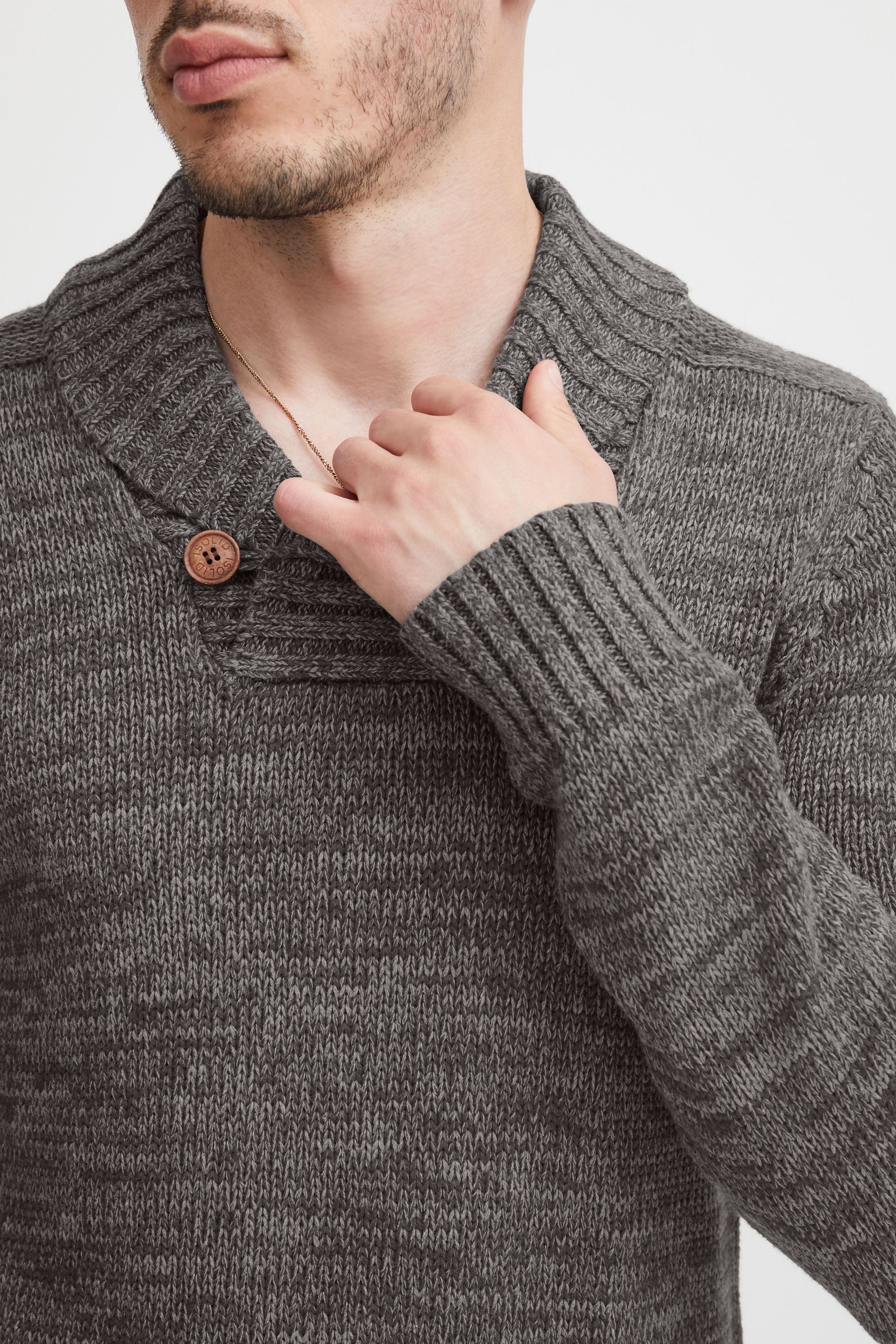 !Solid Strickpullover SDPhil Strickpulli in Melange-Optik