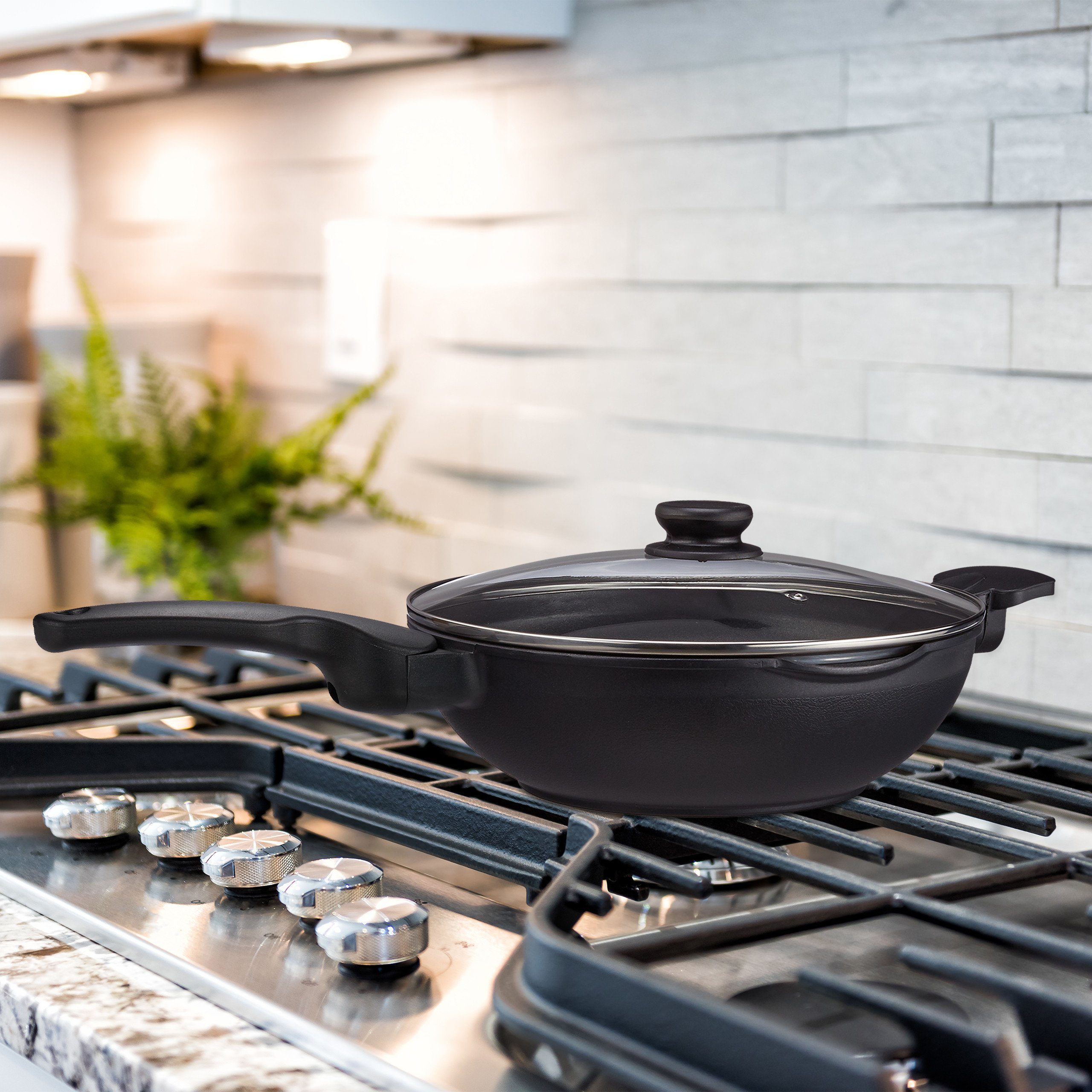 relaxdays Wok mit Deckel Induktio