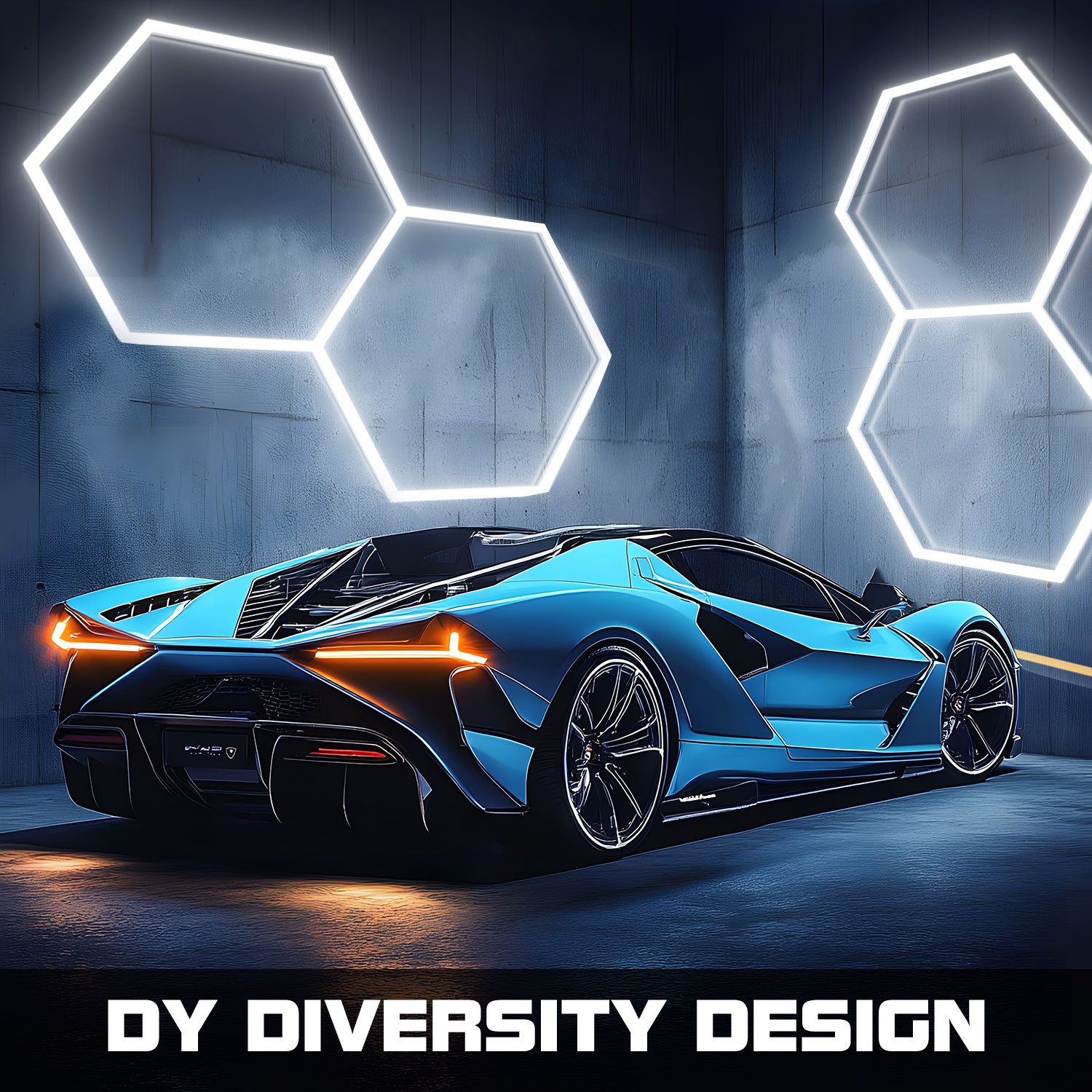 oyajia LED Dekolicht 2er-Pack Hexagon LED Garagenleuchte 90W 6500K, Wabenlicht Garage Light, LED fest integriert, Tageslichtweiß, für Garage,Autopflege,Friseursalon,Tattoo-Studio,Bürobeleuchtung