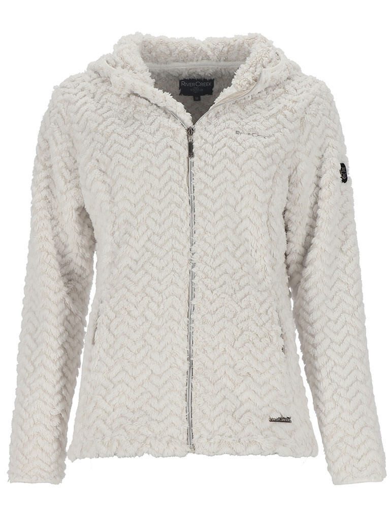 Rivercreek Fleecejacke Damen Jacke mit Zick-Zack-Streifen-Muster günstig online kaufen