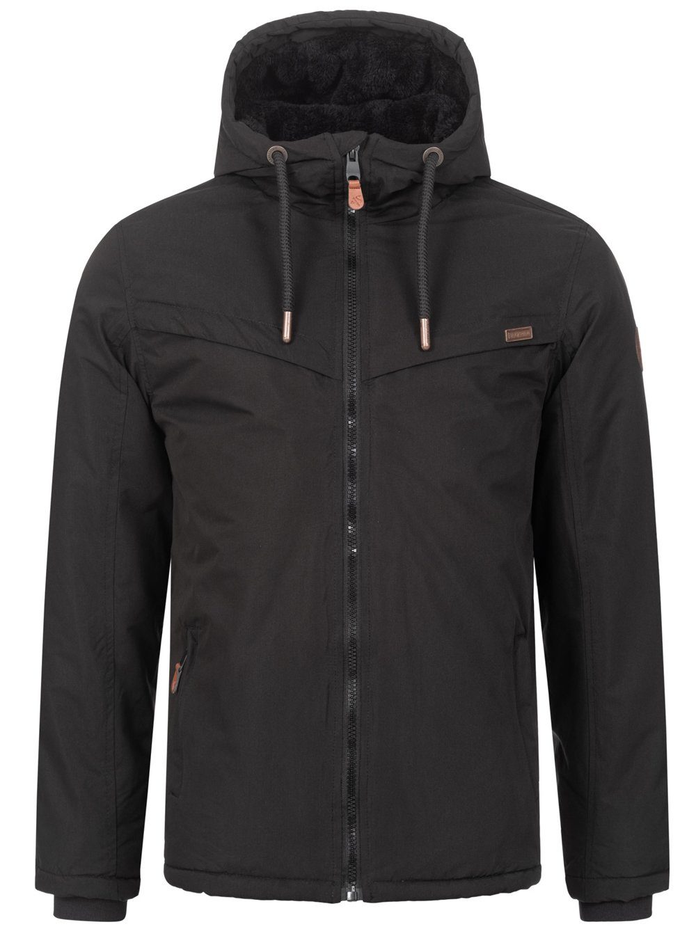 Outdoorjacke innen schwarz Teddyfell Salvarini mit AS-321 ausgestattet Alessandro