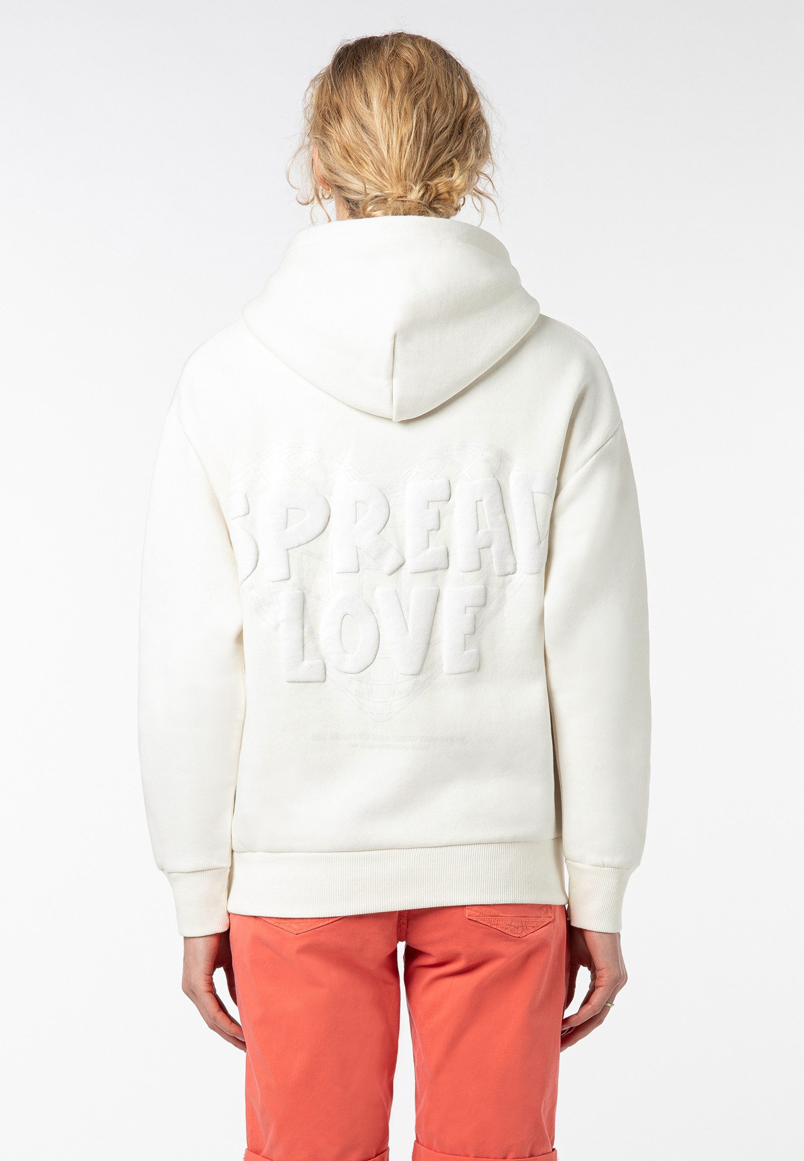 SUBLEVEL Kapuzenpullover Damen Hoodie Kapuzenpullover Alloverprint günstig online kaufen
