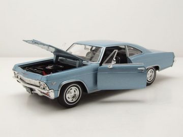 Welly Modellauto Chevrolet Impala SS 396 1965 blau metallic Modellauto 1:24 Welly, Maßstab 1:24