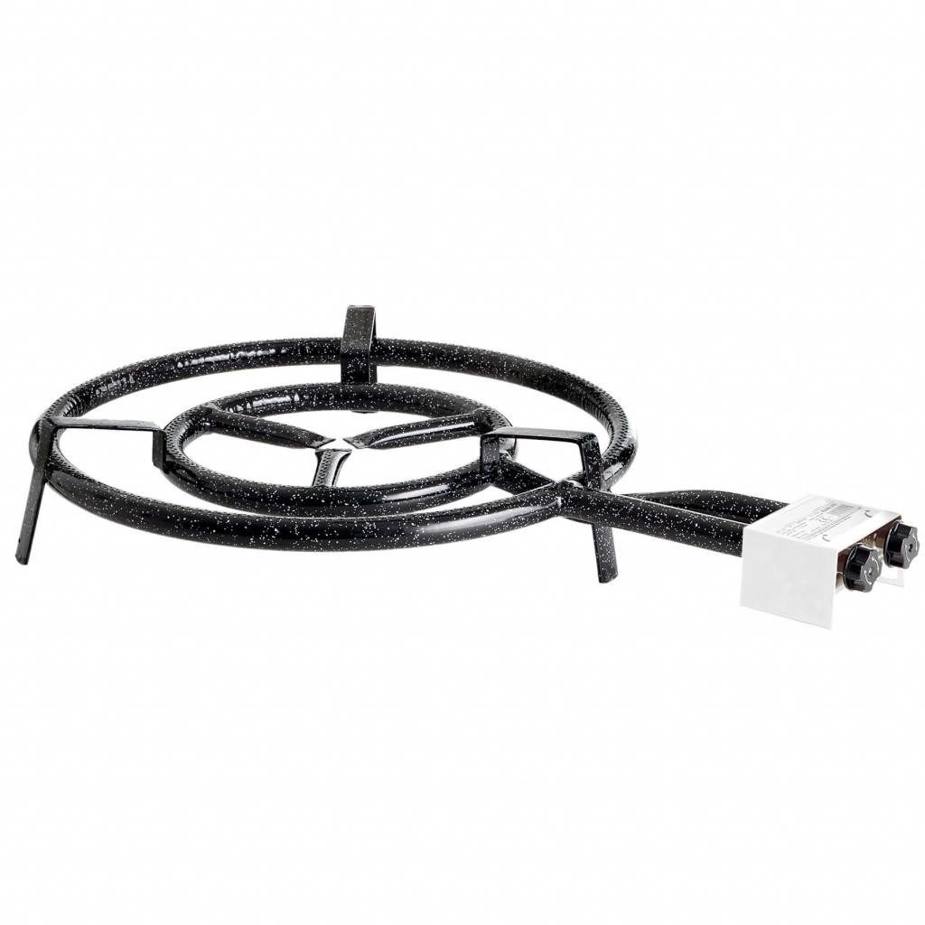 Paella World International Gasgrill-Brenner 2-Ring-Gasbrenner Ø 50 cm, 13,5 kW – Ideal für Outdoor-Kochen